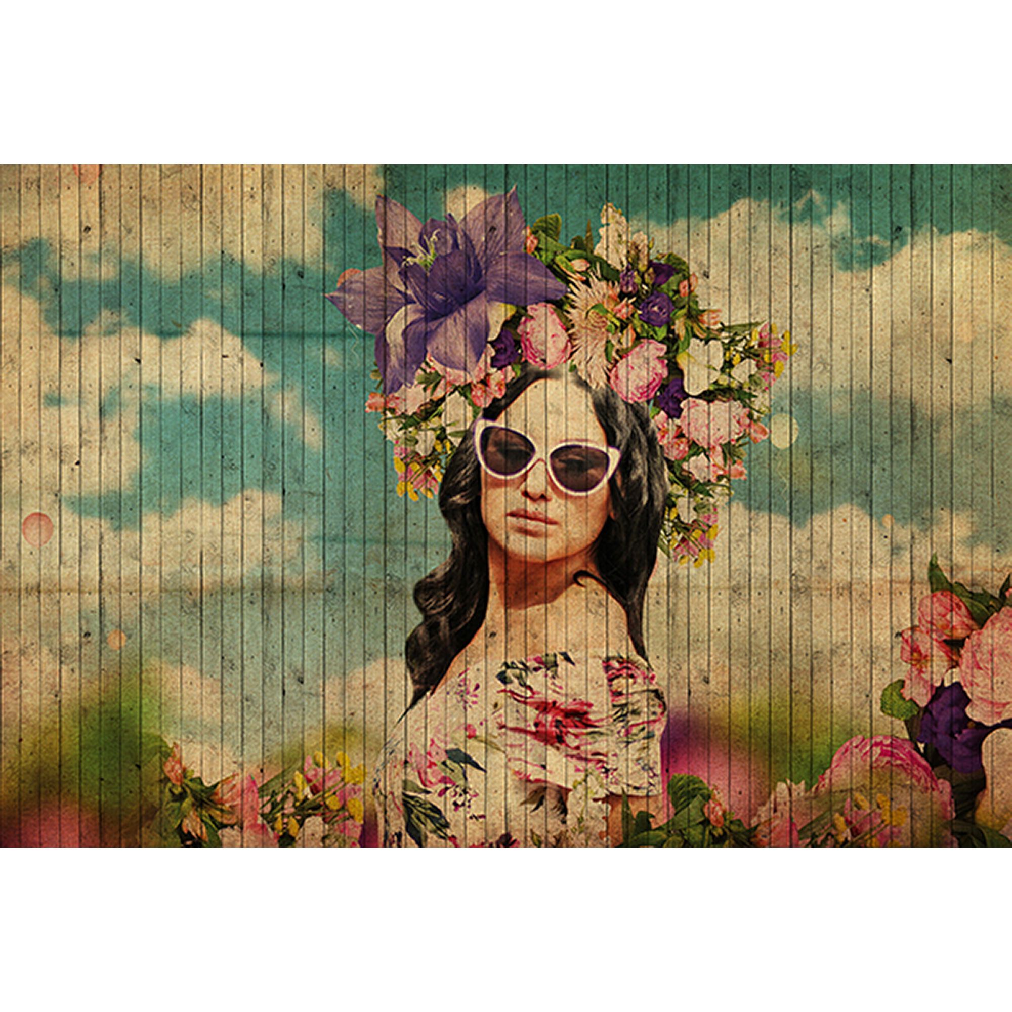 Fototapete Frau M1-No.60837 | Digitaldruck | Bunt | Floral