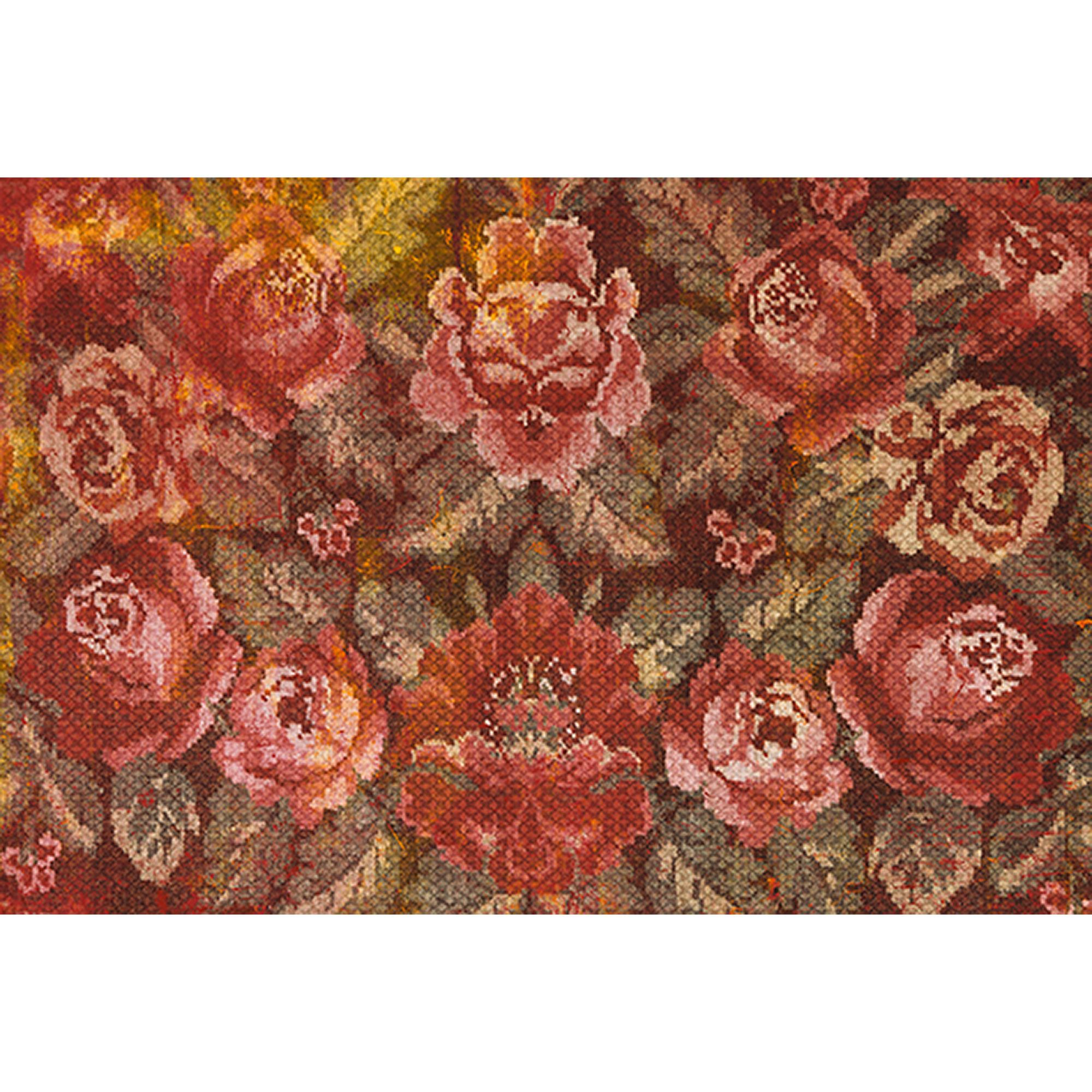 Tadessi Fototapete Blumen M1-No.60134 Digitaldruck Tapete Rosa Grün