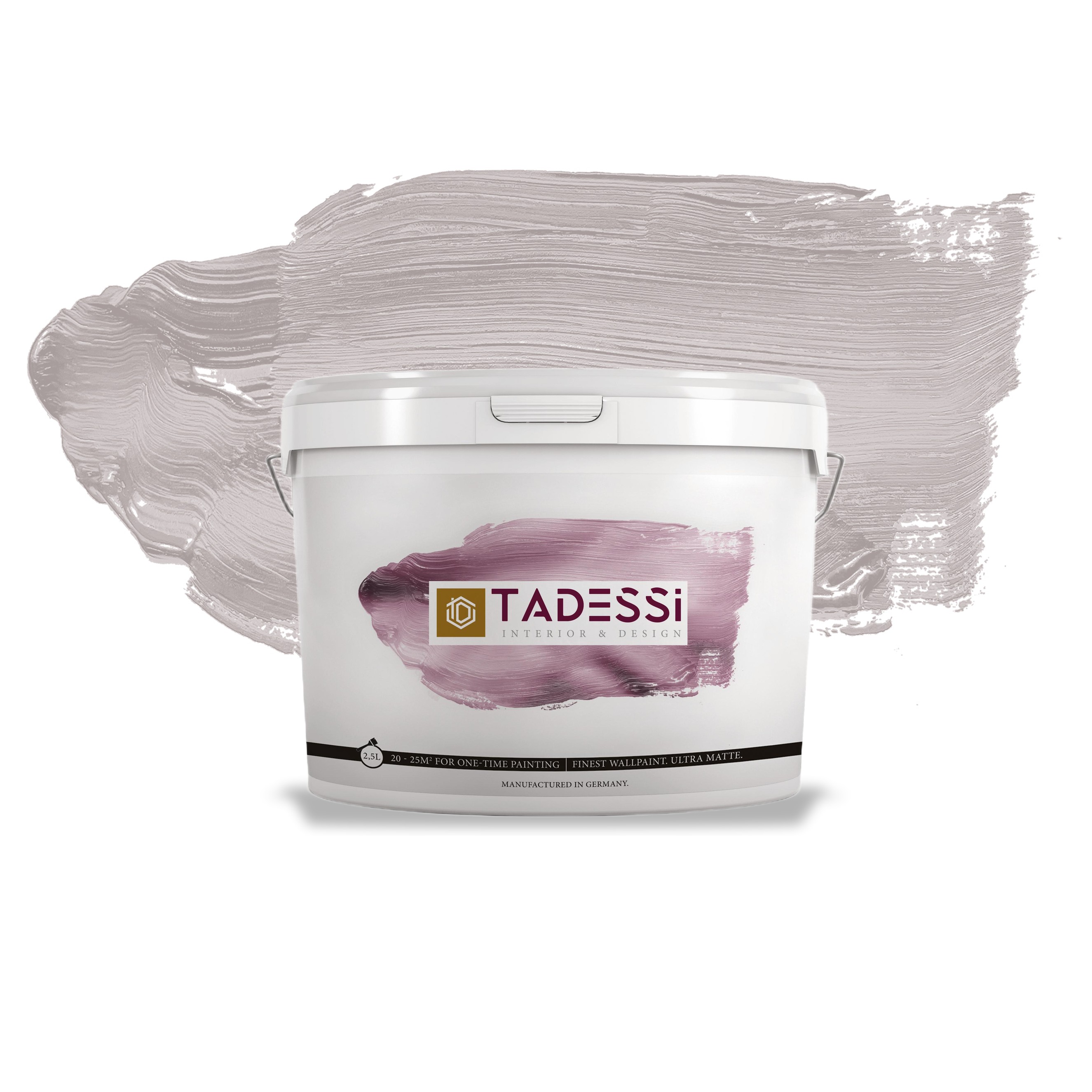 TADESSI Color Vista - Wandfarbe Pastellgrau - Taubengrau - Matte Innenfarbe - Hochwertige Dispersion TADESSI Color Vista - Wandfarbe Pastellgrau - Taubengrau - Matte Innenfarbe - Hochwertige Dispersion