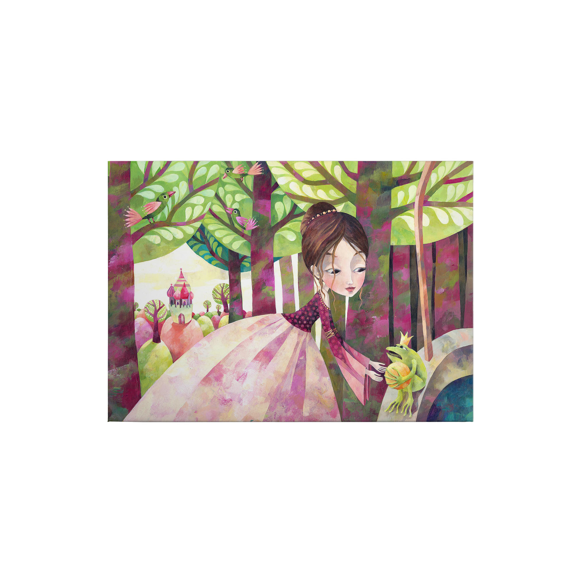 Tadessi Leinwandbild Personen - 50 x 70 cm - M1-No.50345 - Keilrahmen in Braun Beige