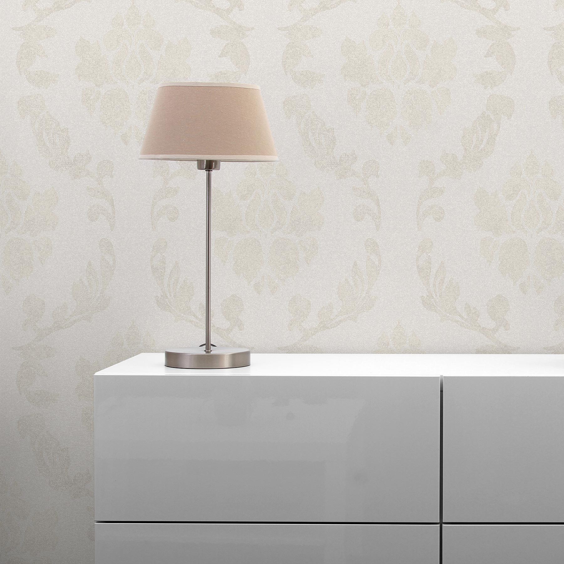 Tapete Barock Alessia M1-No.3165 | Vliestapete | Beige | Creme | Barocktapete | Ornament | Klassik