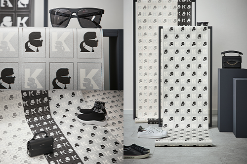 Hochwertige Tapeten von Karl Lagerfeld in Schwarz Weiß