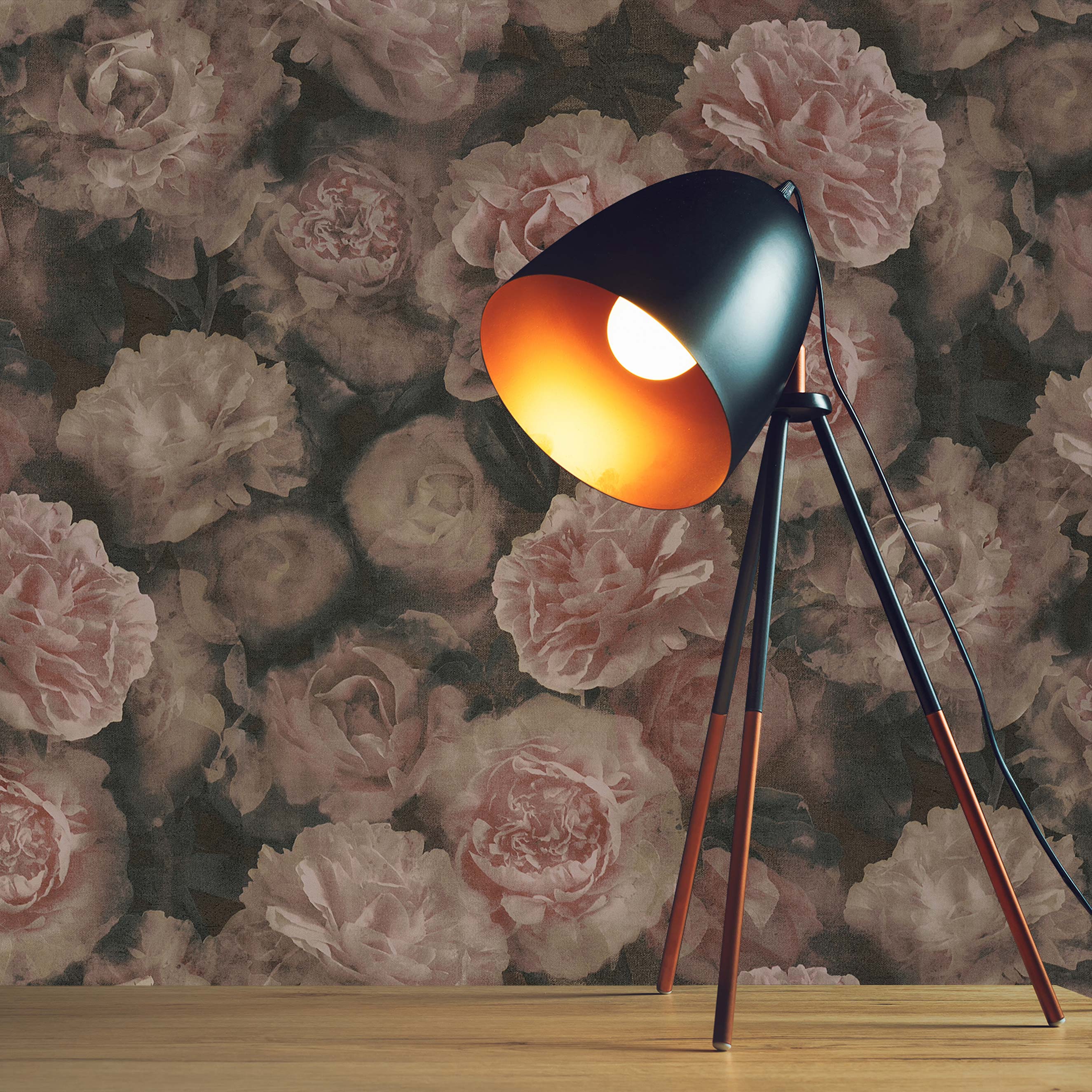 Tapete Rosen Valentin M1-No.377 | Vliestapete | Rosa | Rot | Blumentapete | Floral