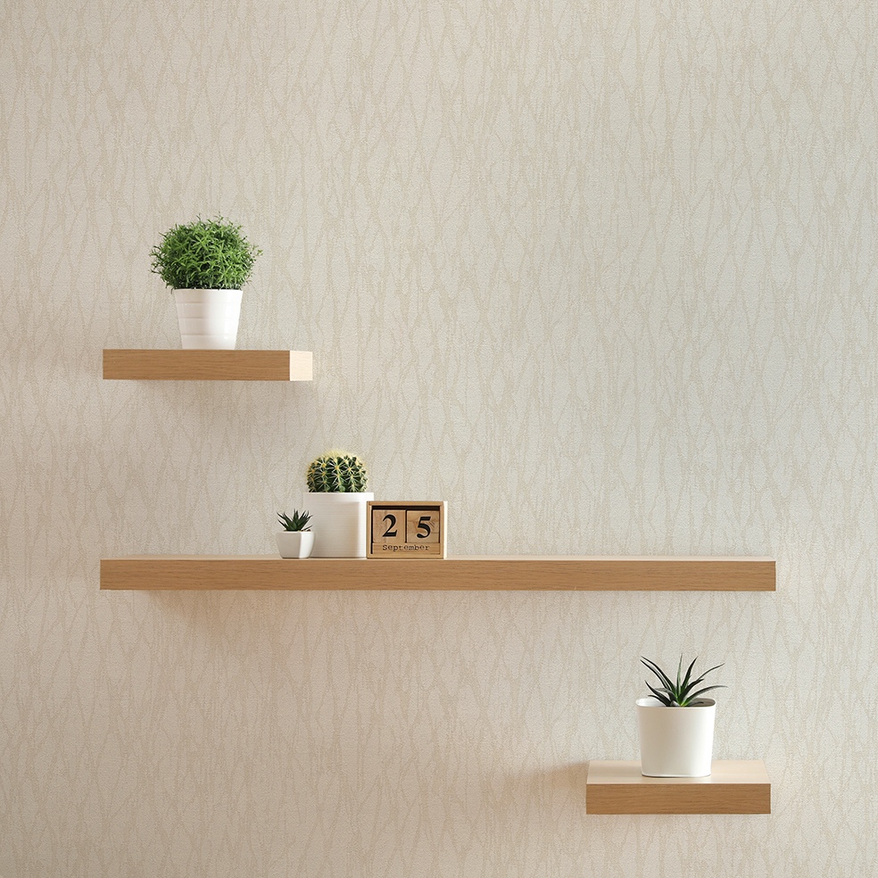 Tapete Ricco Stein M1-No.11109 Vlies Weiß Beige Tadessi 10.05 m x 0.53 m