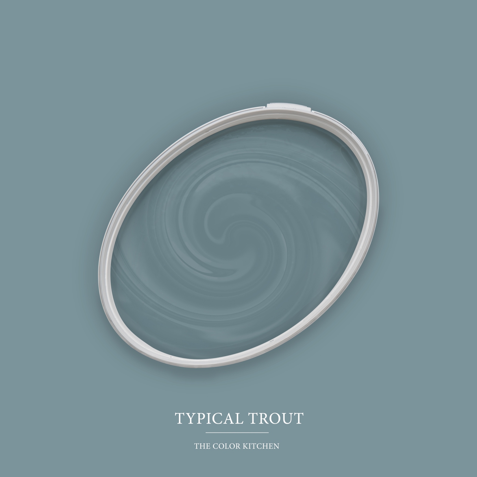 Wandfarbe Grün matt | The Color Kitchen Typical Trout | Exklusive Innendispersion Hohe Deckkraft