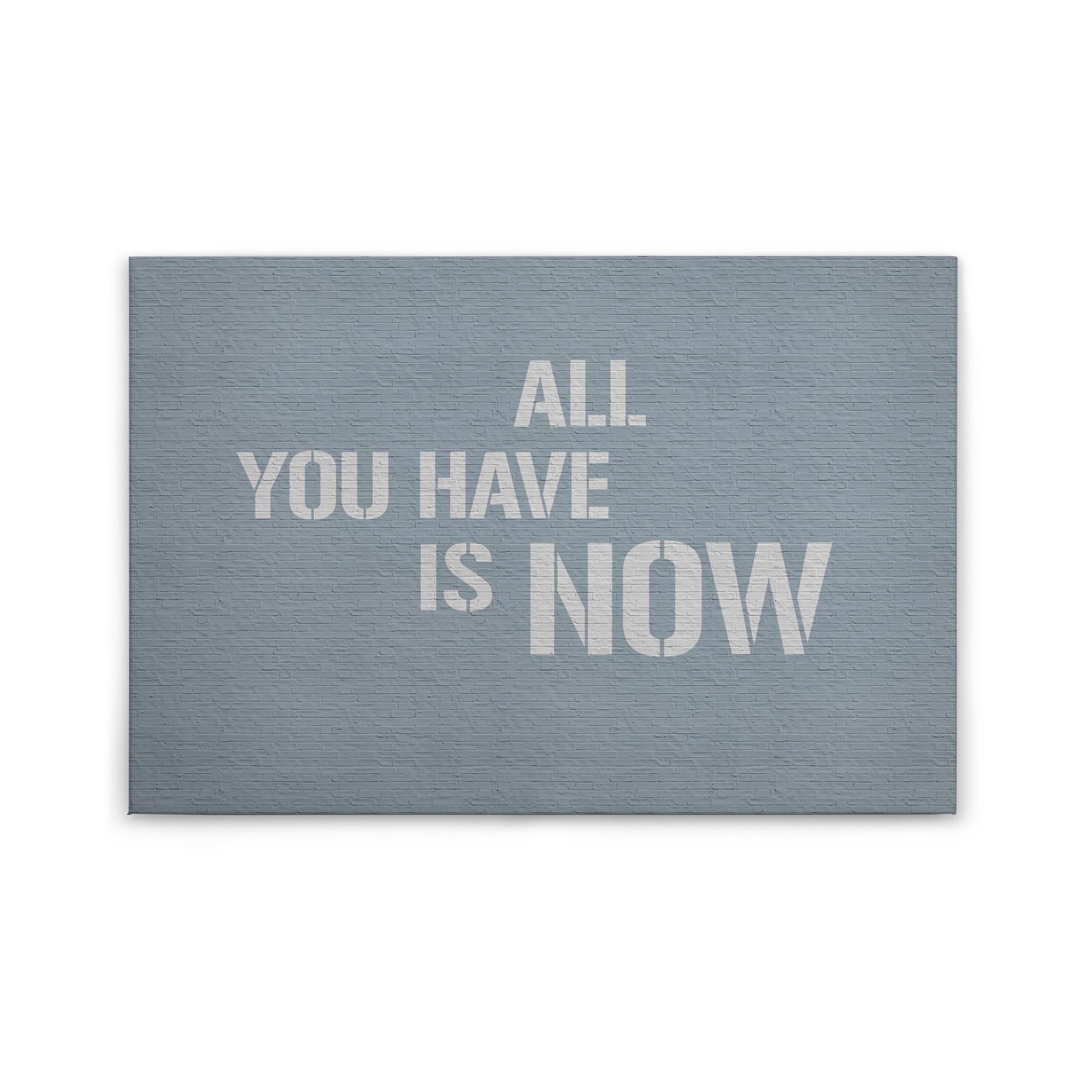 Leinwandbild Zitate M1-No.50169 | Wandbild 60 x 90 cm | Sprüche Grau Blau Keilrahmen Motivation