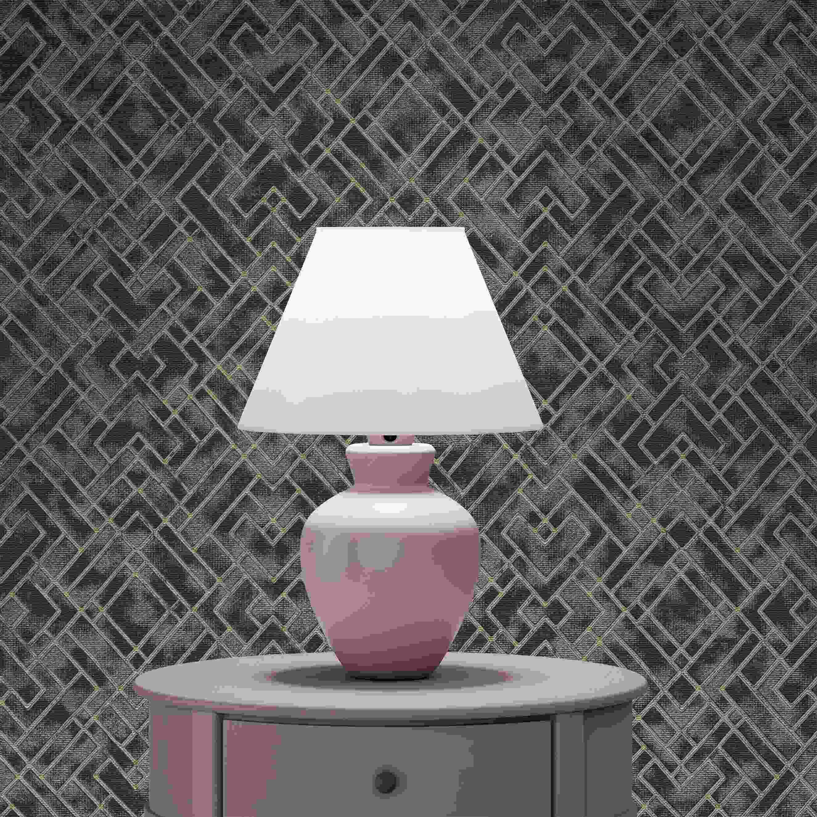 Tapete Roberto Grafik M1-No.4323 | Vlies | Schwarz | Gold | Grafisch | Tadessi | 10.05 x 0.53 m