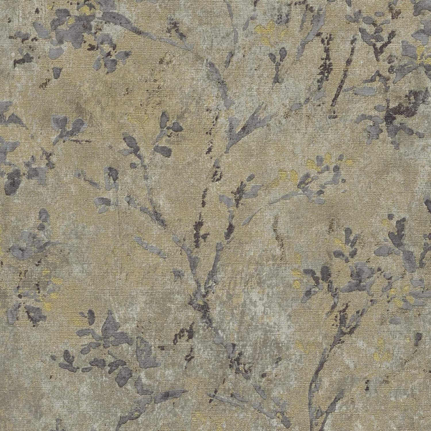 Tapete Lenni Blumen M1-No.11136 Vlies Braun Grau Tadessi 10.05 m x 0.53 m