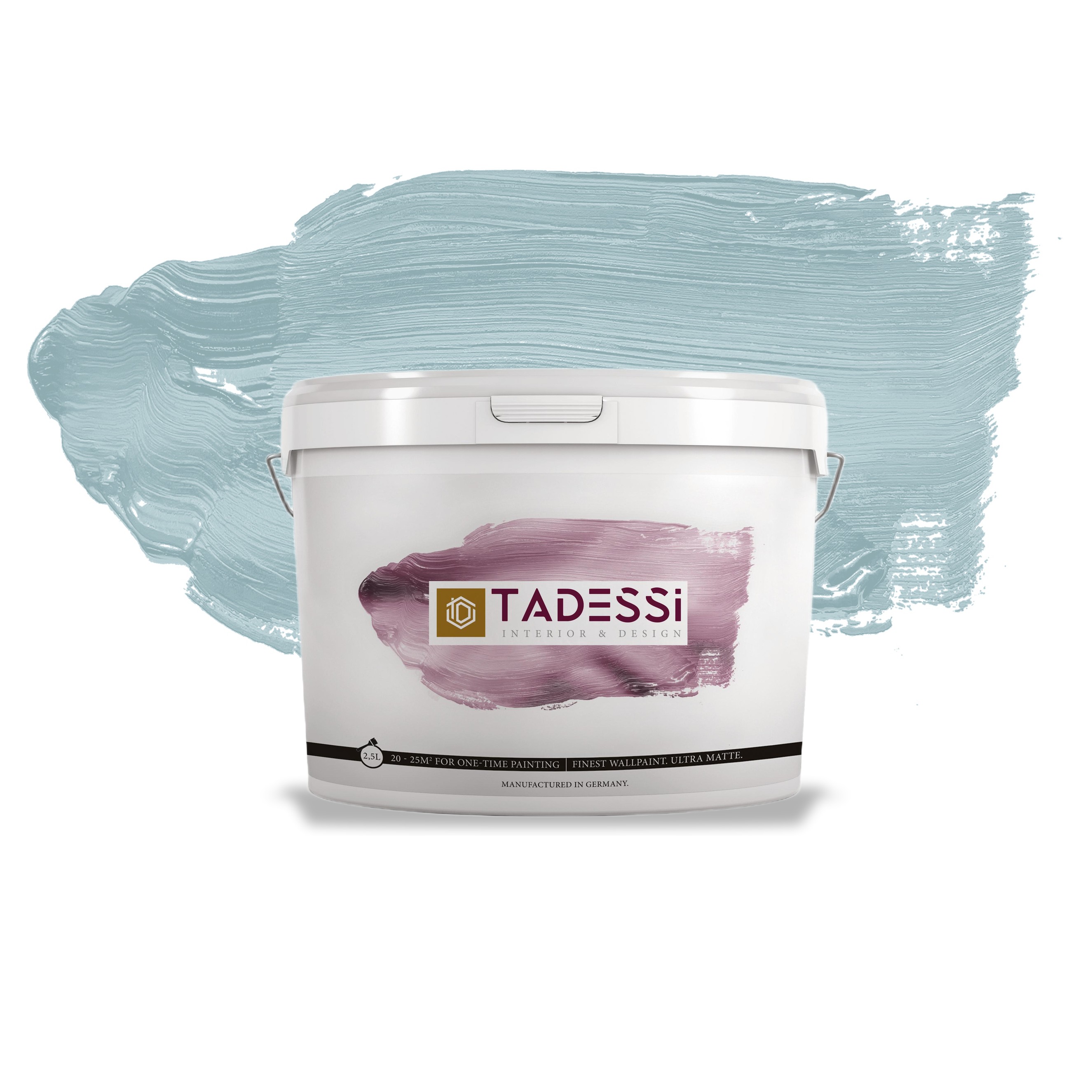 TADESSI Color Vista - Wandfarbe Pastellgrün  - Matte Innenfarbe - Hochwertige Dispersionsfarbe