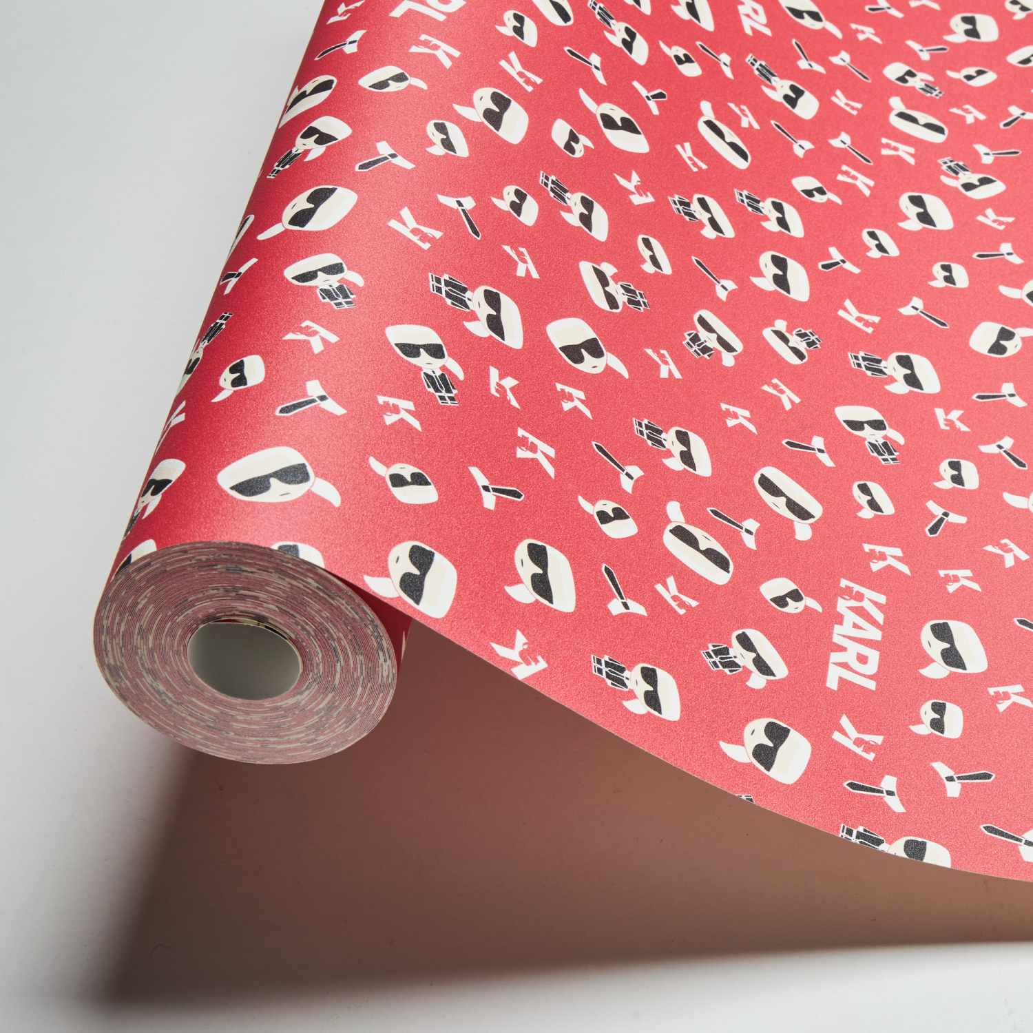 Designer Karl Lagerfeld | No. 10111 | Vliestapete 3D Optik | 0.53 m x 10.05 m | Rot