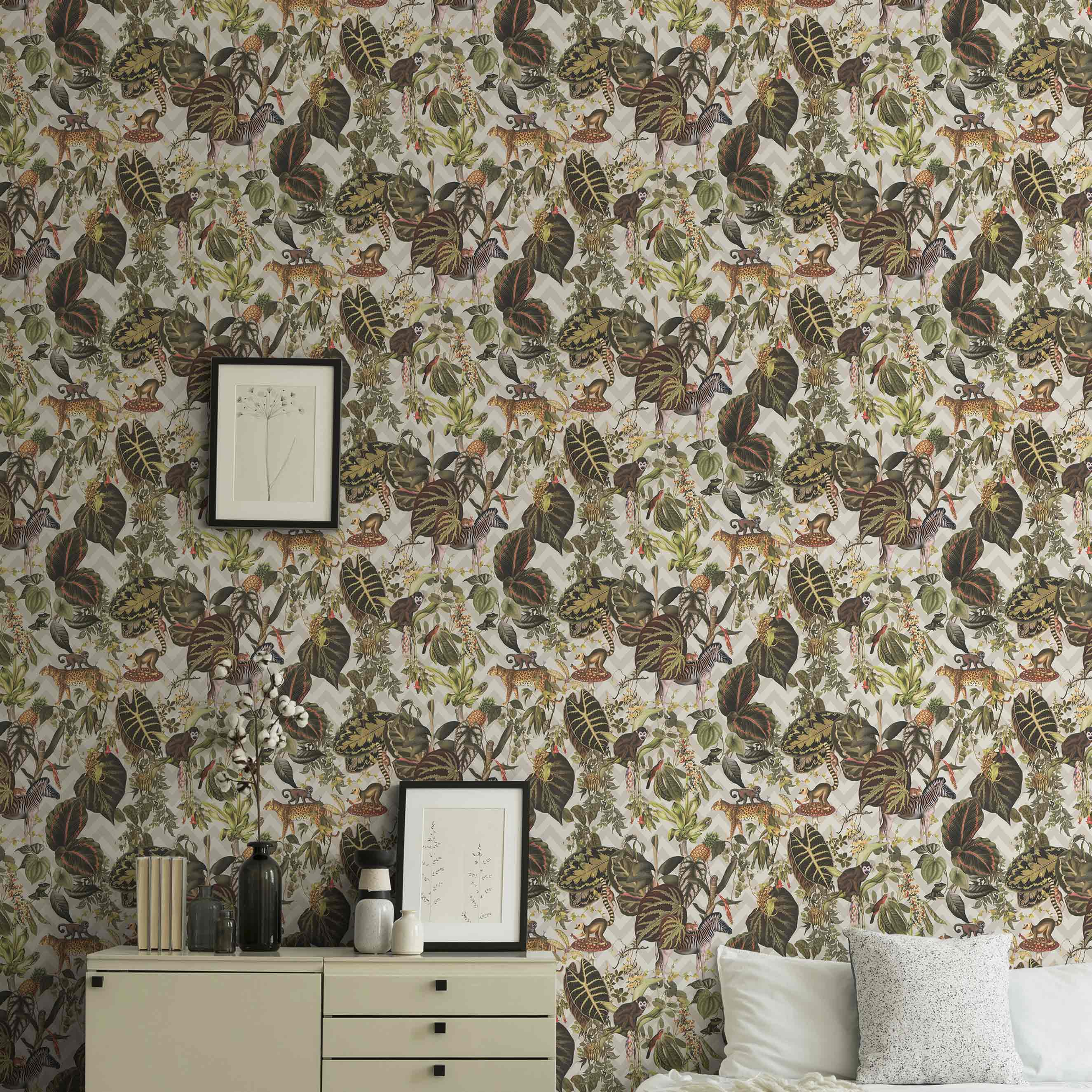 Designer Michalsky 4 Change is good | No. 10043 | Vliestapete Naturoptik | 0.53 m x 10.05 m | Grün