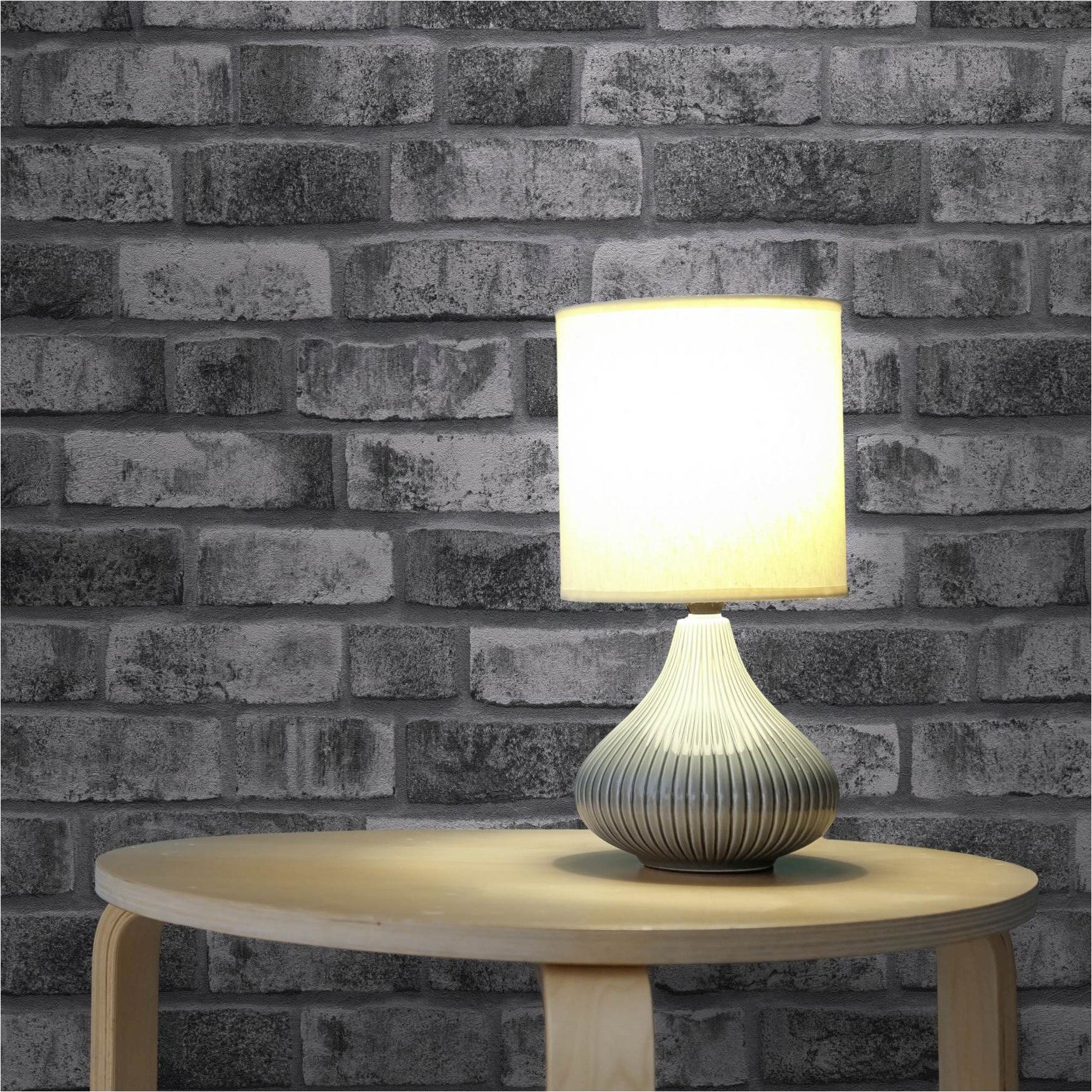 Tapete Steine M1-No.11552 | Vliestapete Stein-Optik | Grau | Anthrazit | Backstein | Wohnzimmer