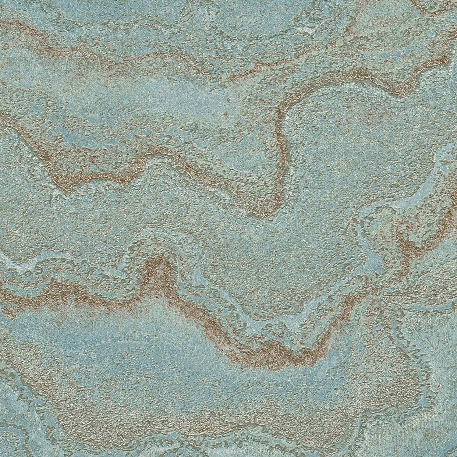 Tapete Giacomo Marmor M1-No.11186 Vlies Blau Türkis Tadessi 10.05 m x 0.53 m
