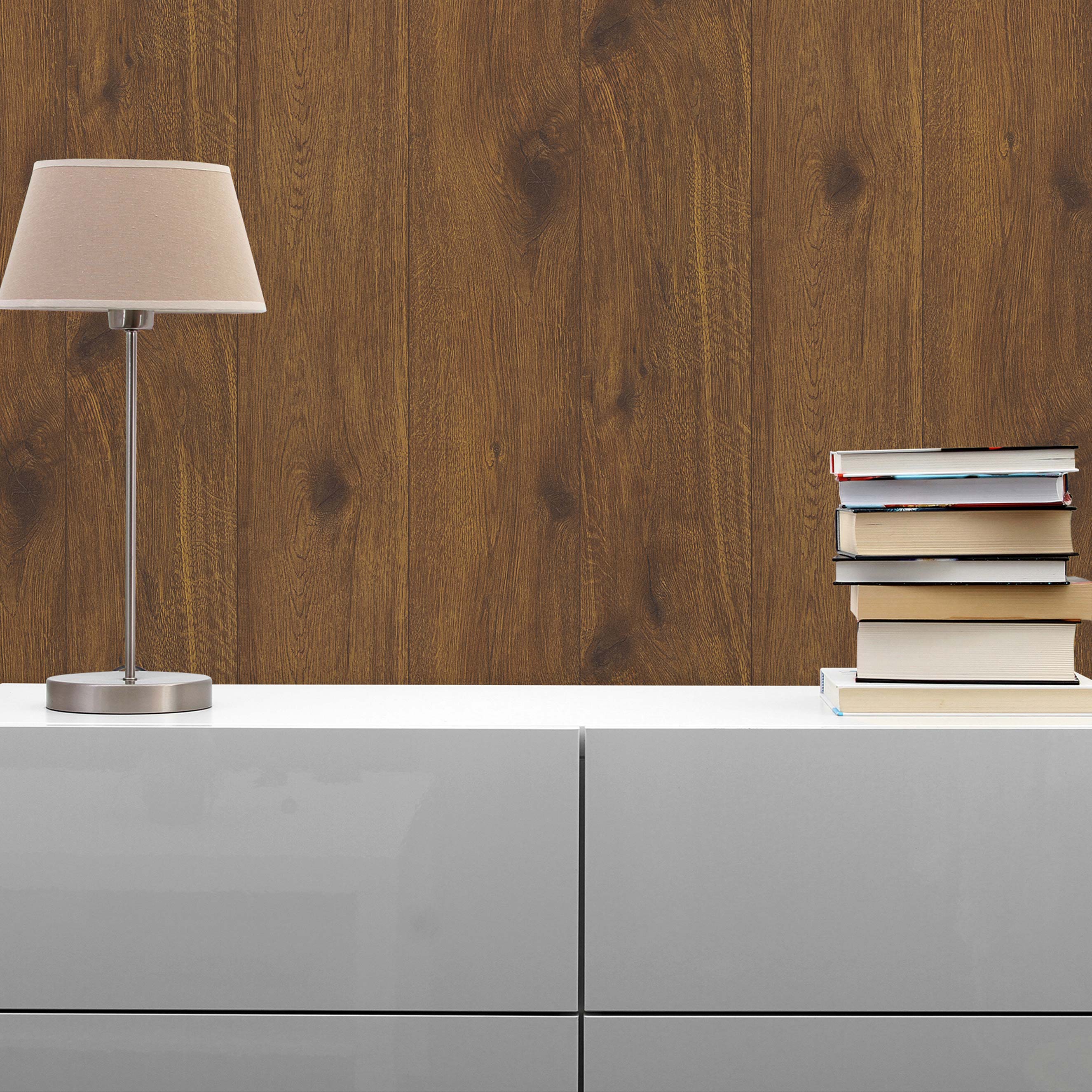 Tapete Holz Mateo M1-No.23 | Vliestapete | Braun | Holzoptik | Holzbalken | Landhaus