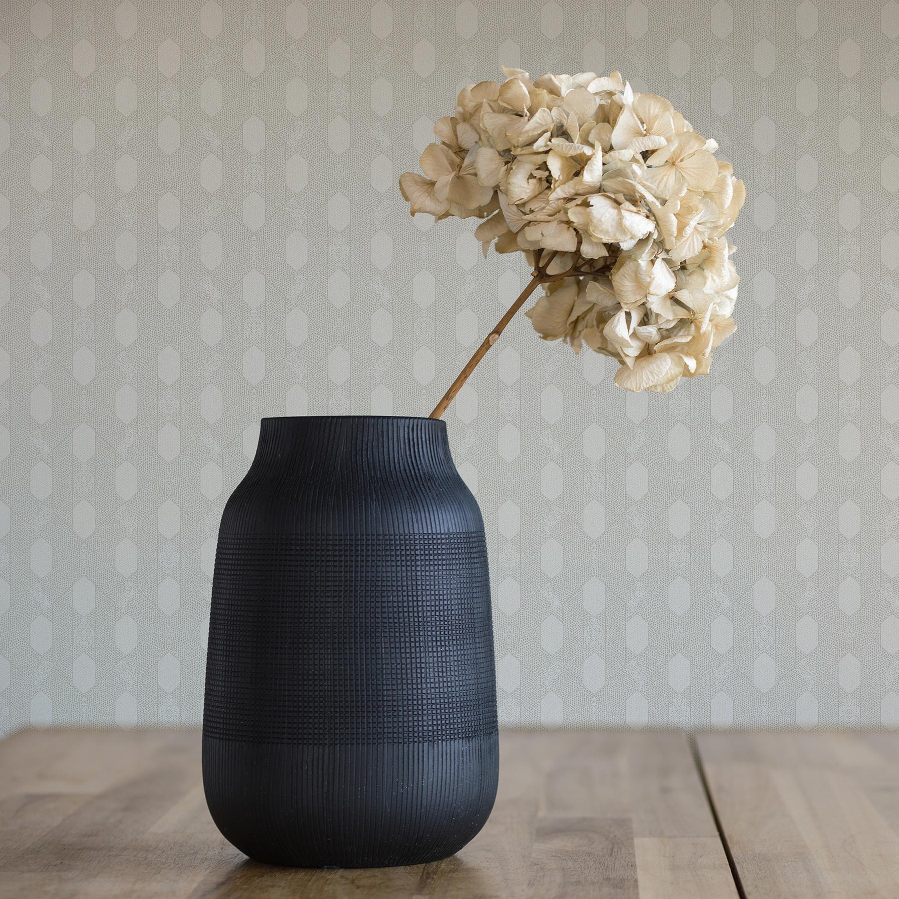 Tapete Vintage M1-No.2823 | Vliestapete | Grau | Vintagetapete | Retro | Geometrisch