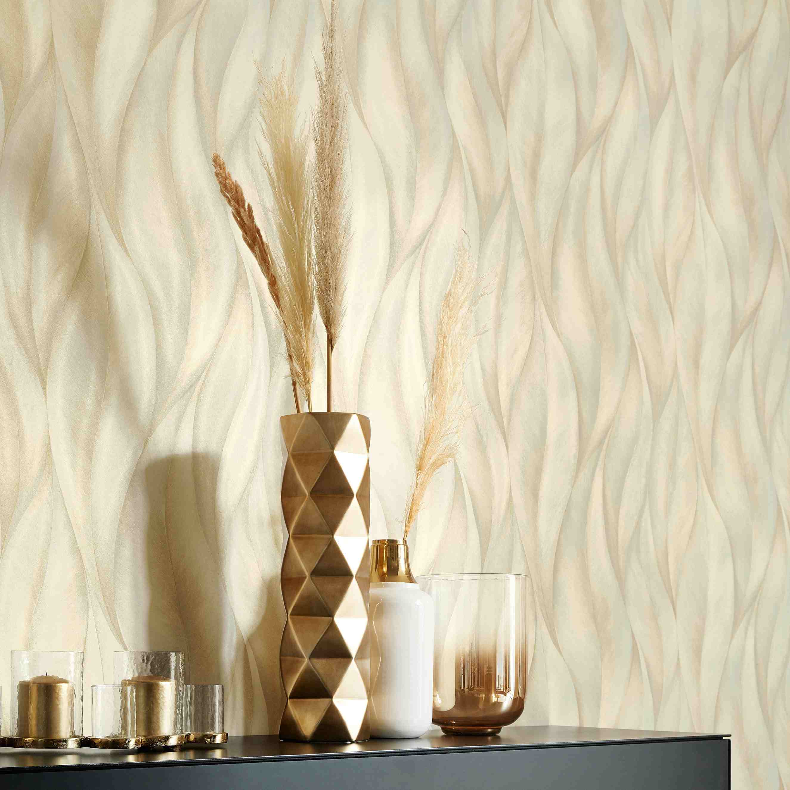 Erismann Fashion for Walls 2 | 1014814 | Vliestapete Naturoptik | 0.53 m x 10.05 m | Beige