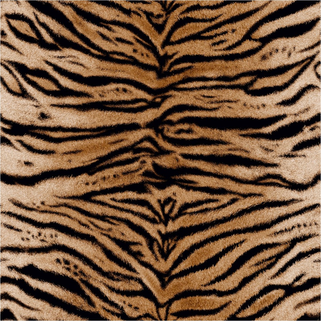 Fototapete Tiger M1-No.11715 | Vliestapete Fell | Braun | Schwarz | Animalprint | Wohnzimmer