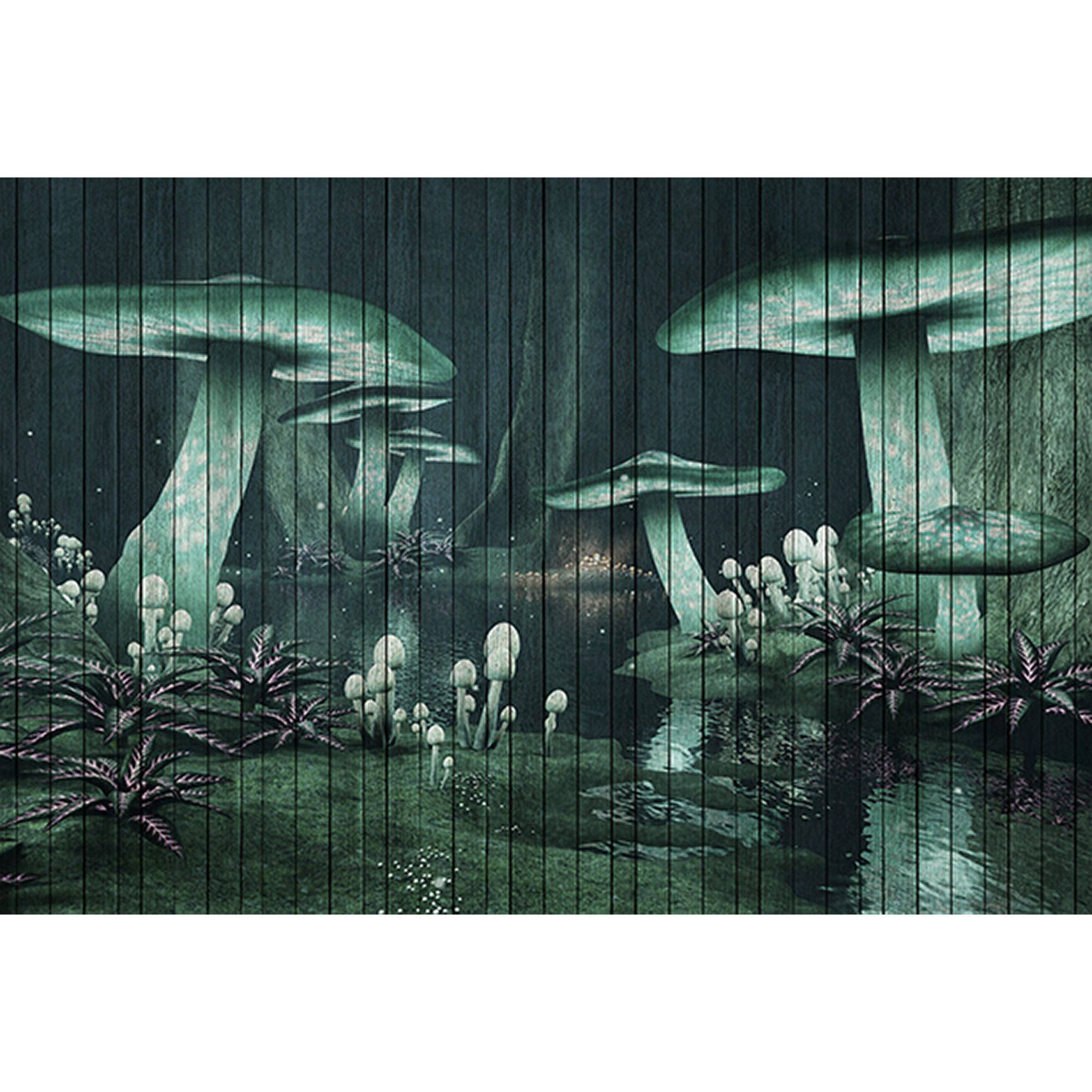 Fototapete Märchenwald M1-No.60805 | Digitaldruck | Grün | Schwarz
