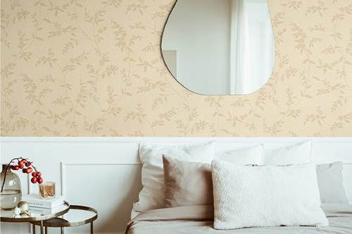 Tapete in hellem Beige