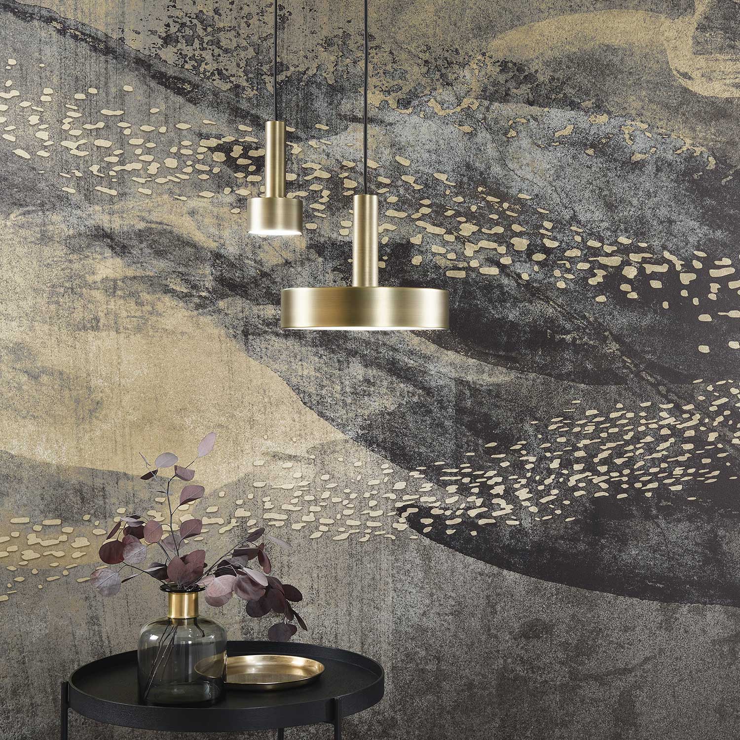 Fototapete Tiere M2-No.0509 | Digitaldruck | Gold | Deep Sea | Meer | Meerestiere
