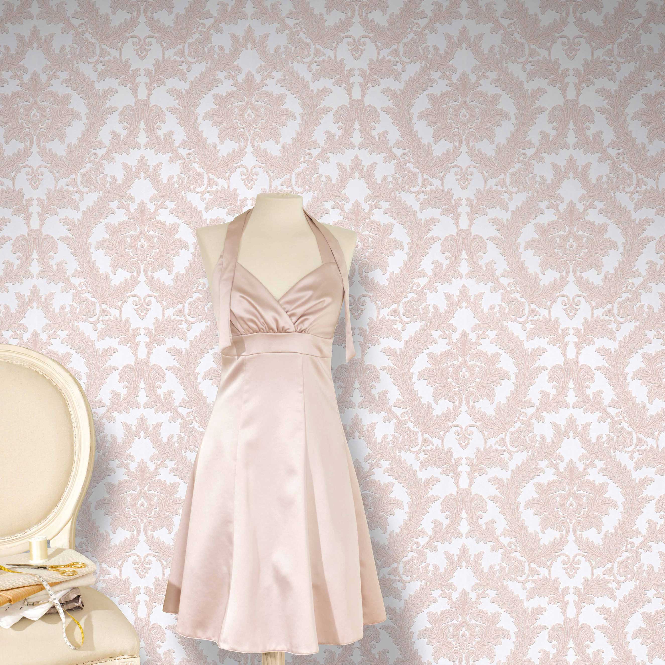 Tapete Barock Giulia M2-No.169 | Vliestapete Barockoptik | Rose | Ornamentmuster | Klassik