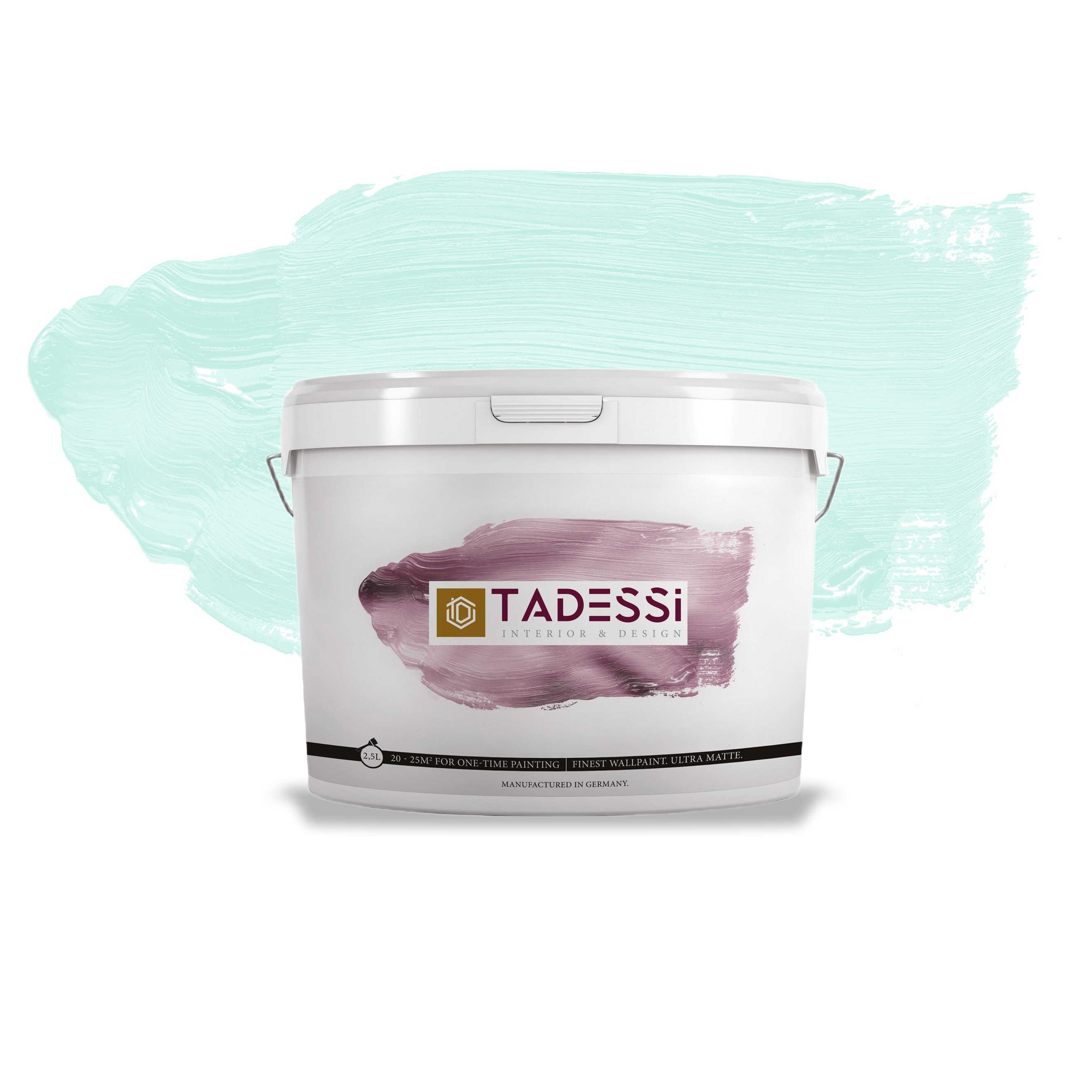 TADESSI Color Vista - Wandfarbe Pastellgrün - Mintgrün - Matte Innenfarbe - Hochwertige Dispersion
