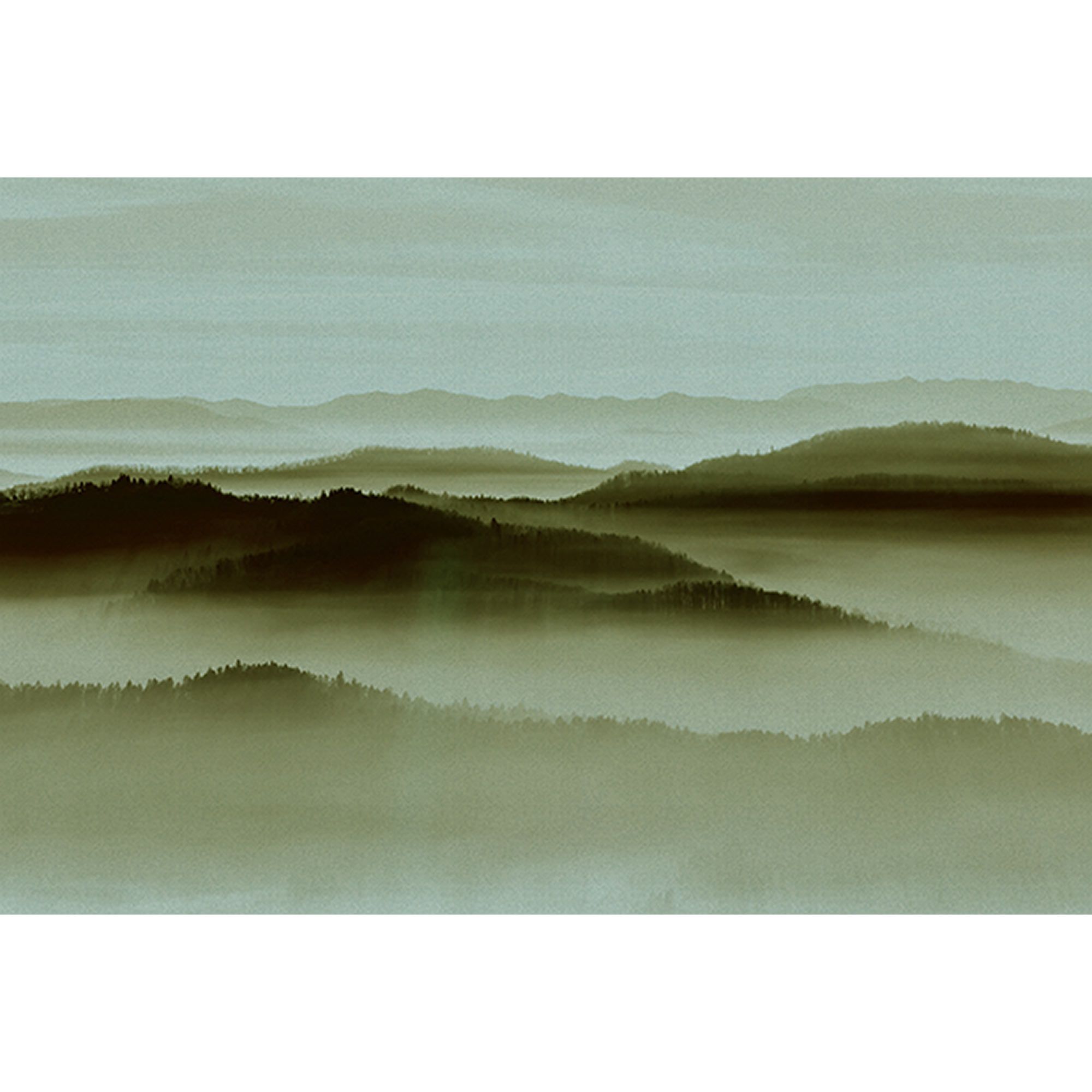 Fototapete Landschaft M1-No.60846 | Digitaldruck | Grün | Blau | Berge