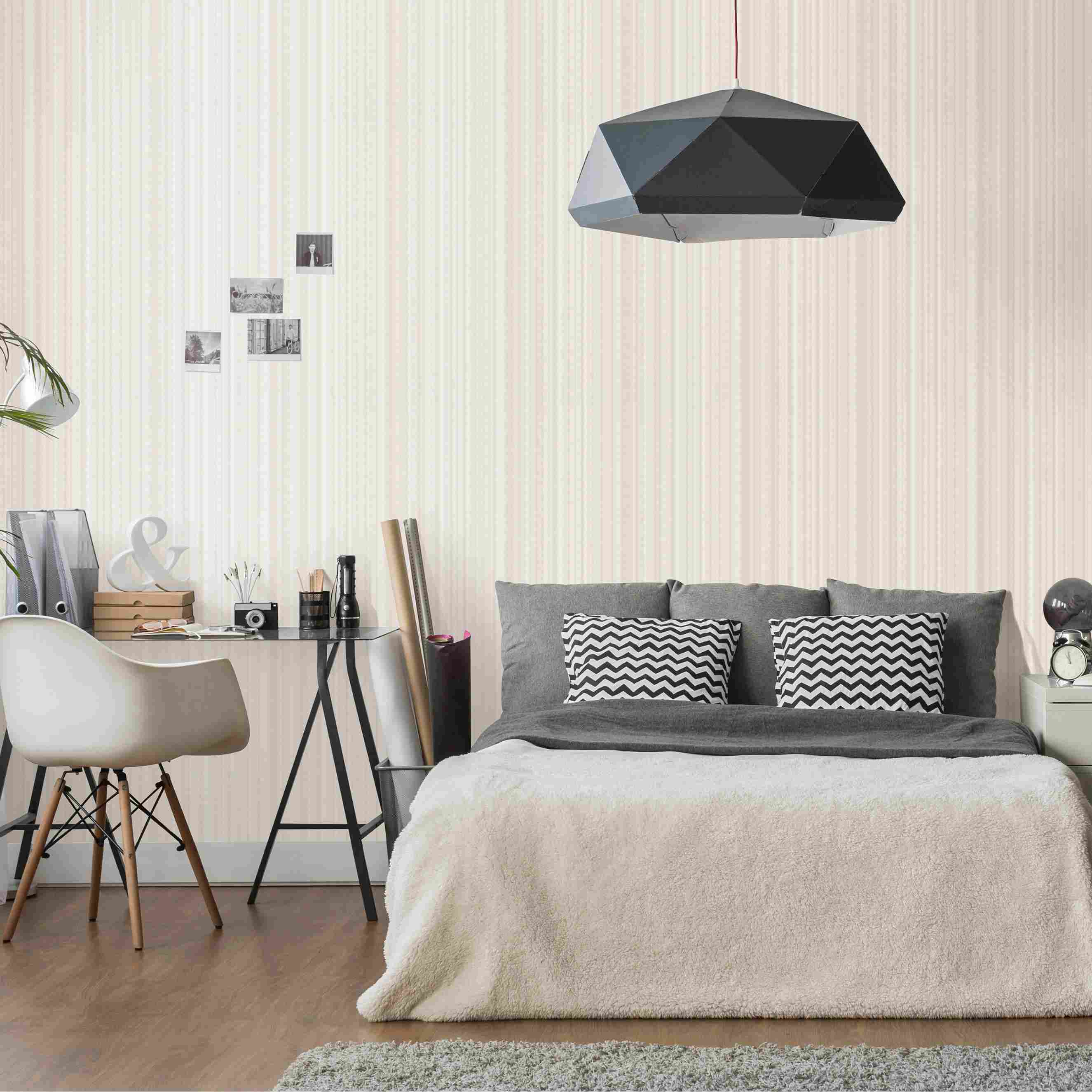 Erismann Fashion for walls | 1004814 | Vliestapete Streifentapete | 0.53 m x 10.05 m | Creme