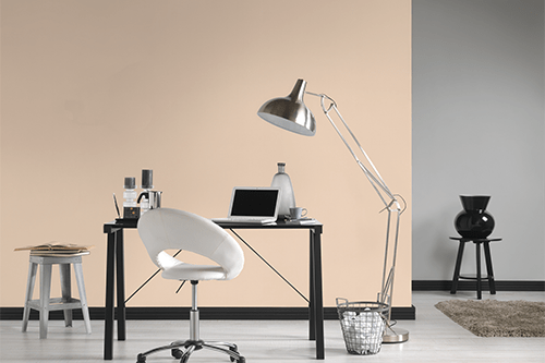 Einfarbige Tapeten für Büro in Beige und Grau