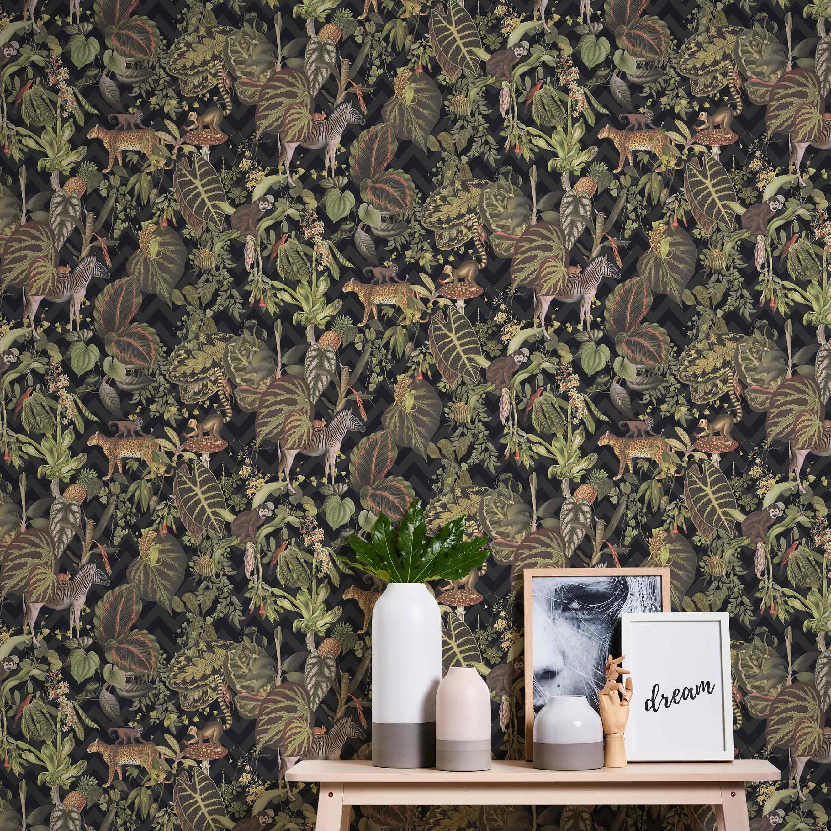 Designer Michalsky 4 Change is good | No. 10041 | Vliestapete Naturoptik | 0.53 m x 10.05 m | Grün