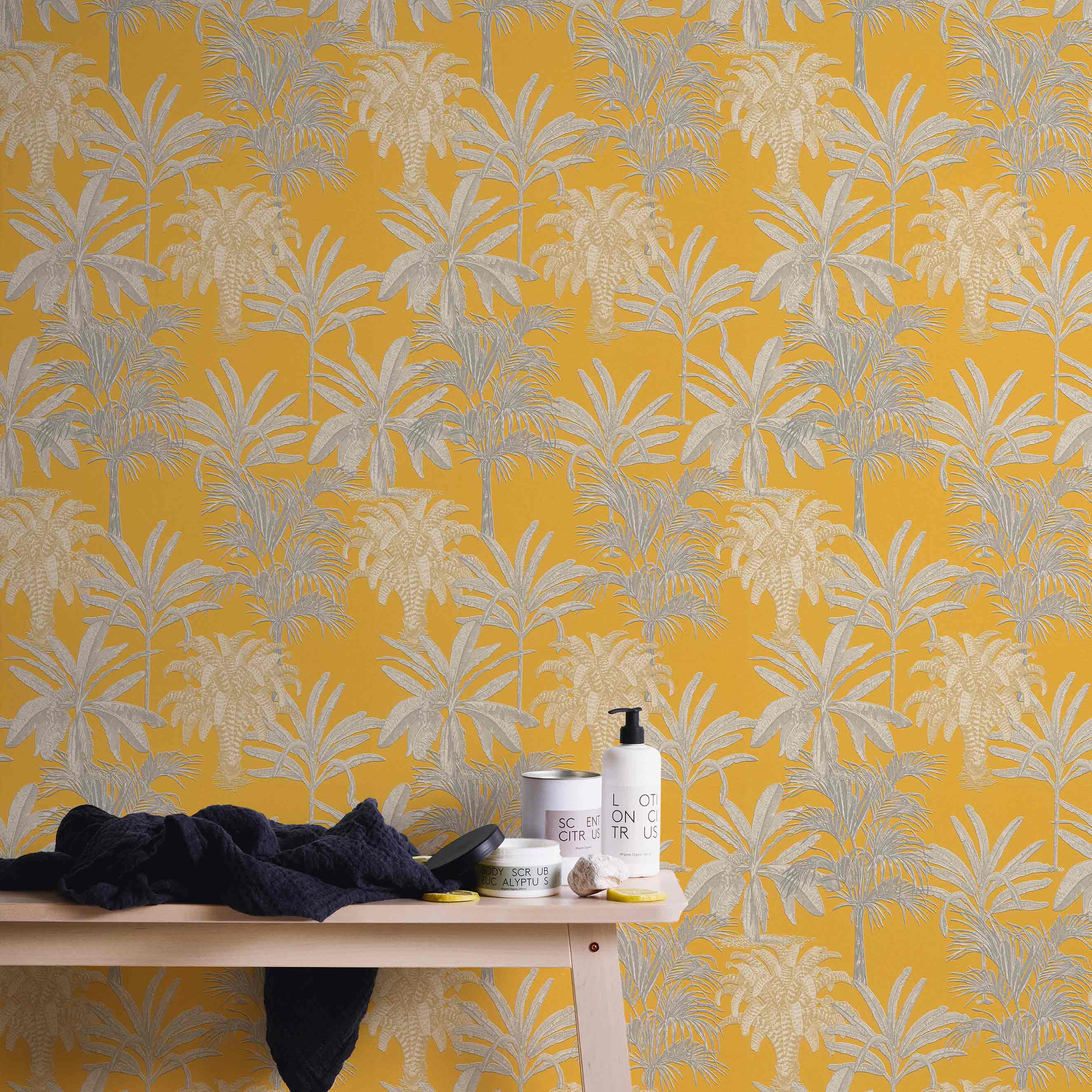Designer Michalsky 4 Change is good | No. 10006 | Vliestapete Naturoptik | 0.53 m x 10.05 m | Gelb