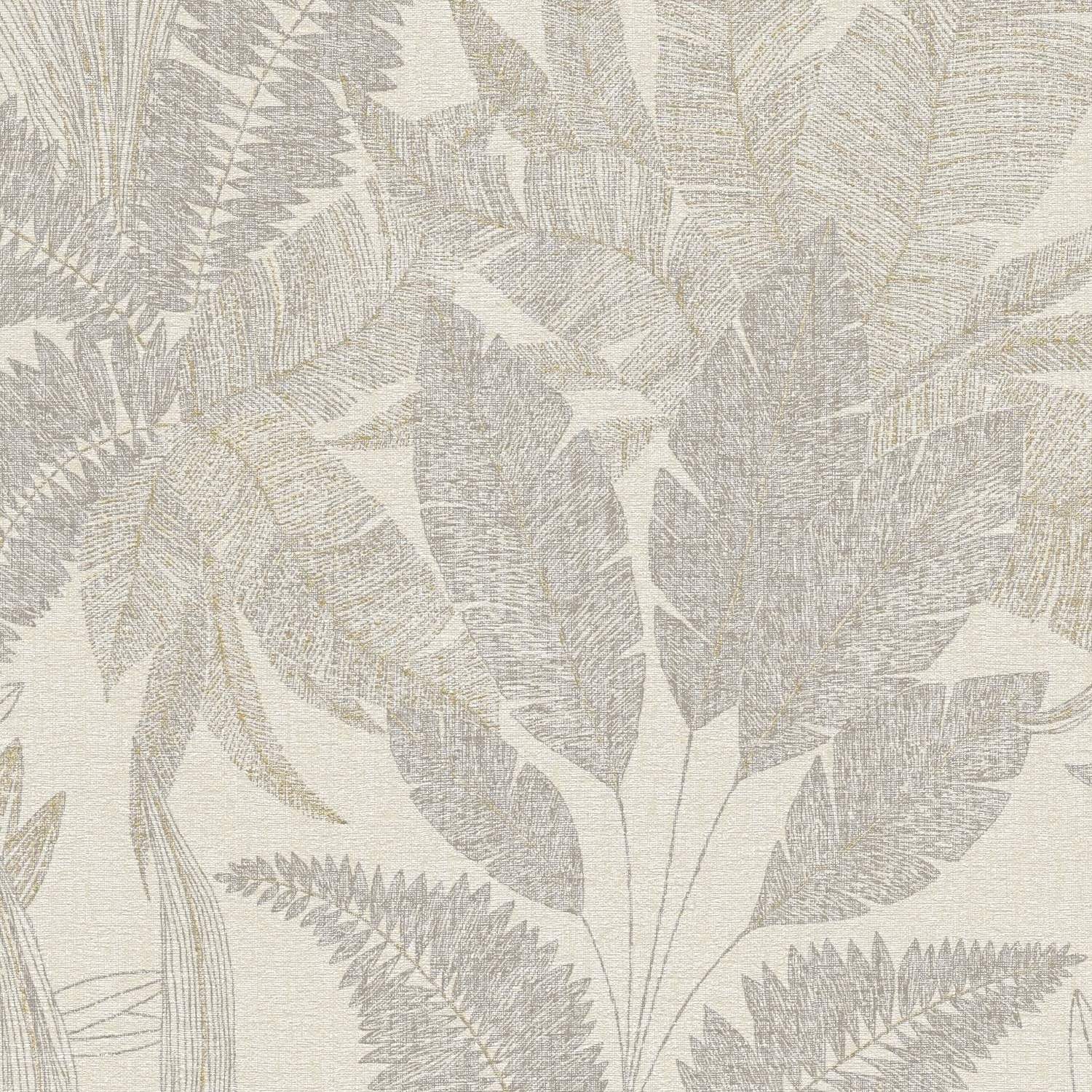 Tapete Mario Blumen M1-No.11161 Vlies Beige Gold Tadessi 10.05 m x 0.53 m