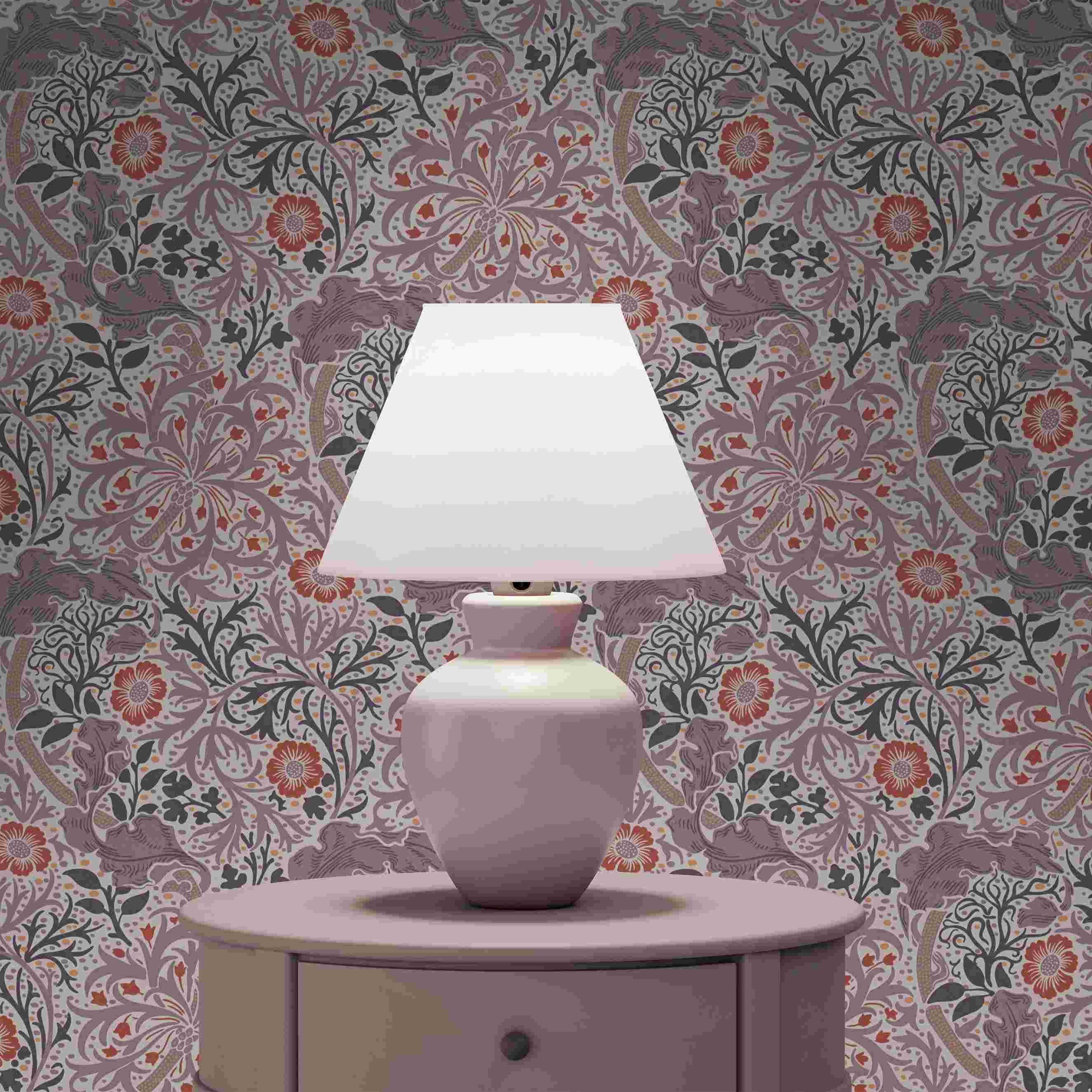 Tapete Juliano Blumen M1-No.4143 Vlies Lila Weiß Blumen Tadessi 10.05 x 0.53 m