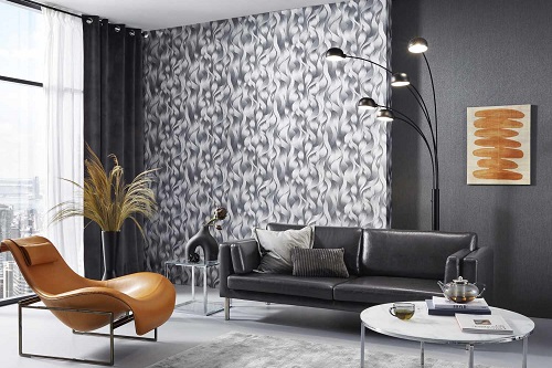 ELLE decoration Tapeten in modernem Silber