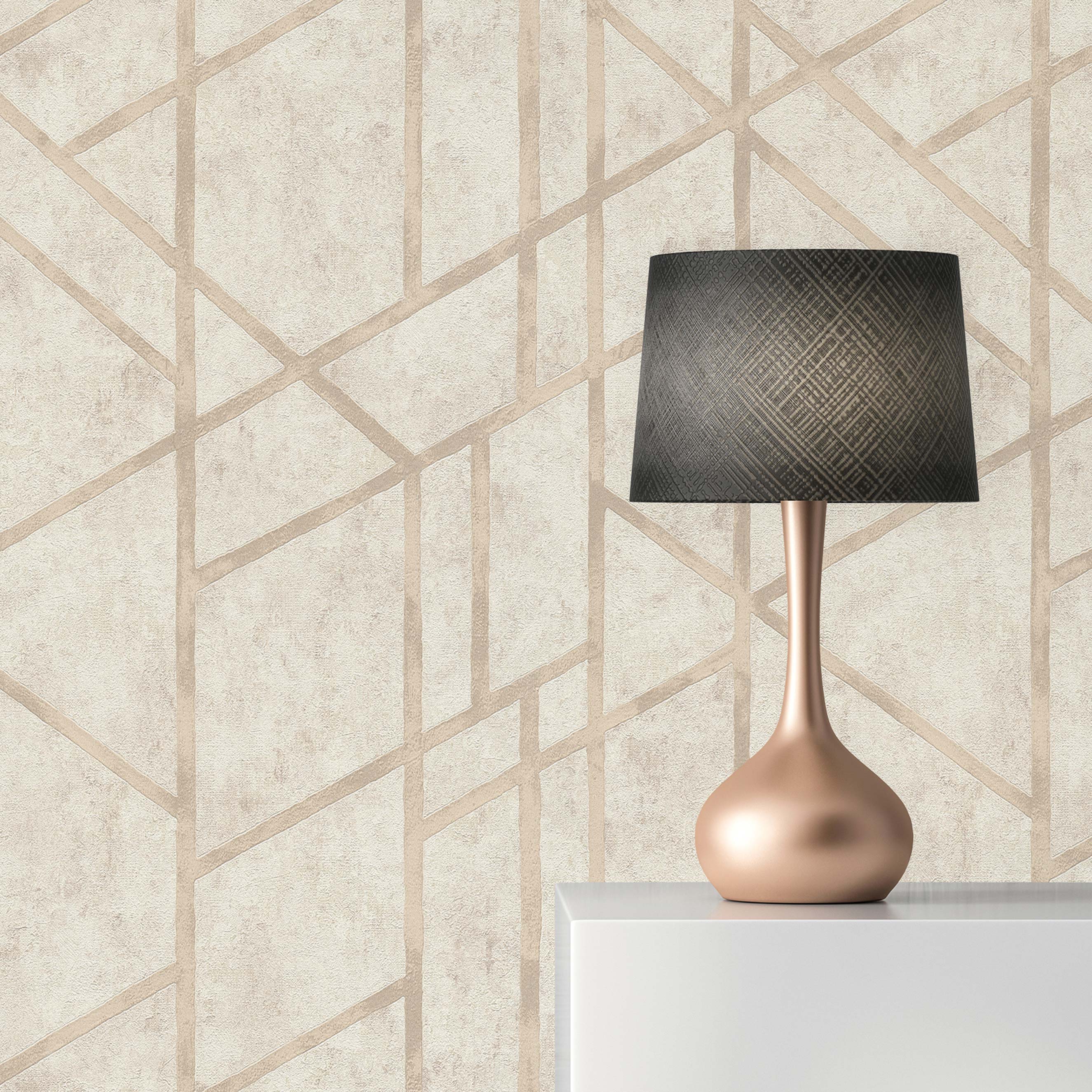 Tapete Grafik Roberto M1-No.289 | Vliestapete | Creme | Geometrische Tapete