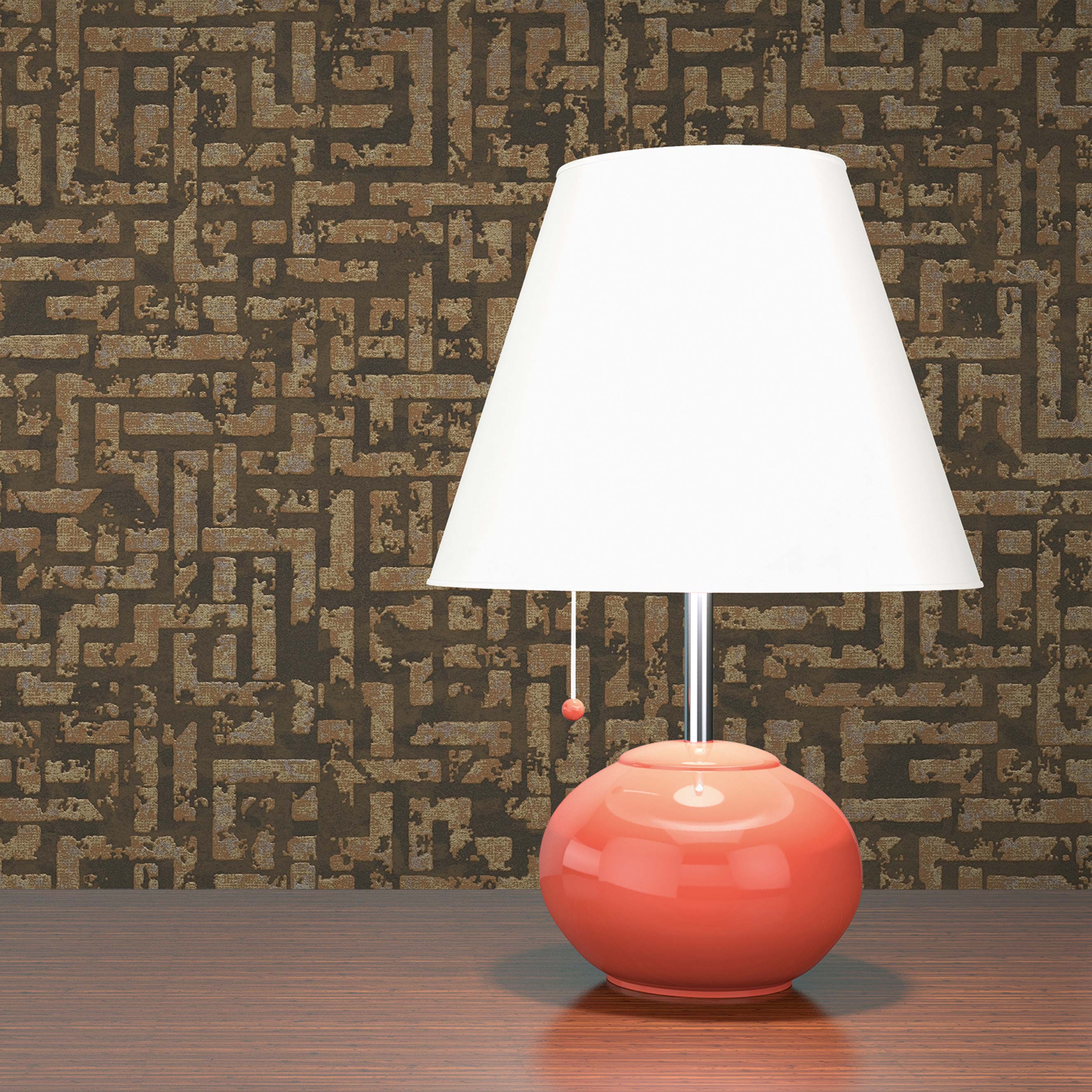 Tapete Grafik Meo M1-No.1822 | Vliestapete | Braun | Gold | Geometrisch | Modern