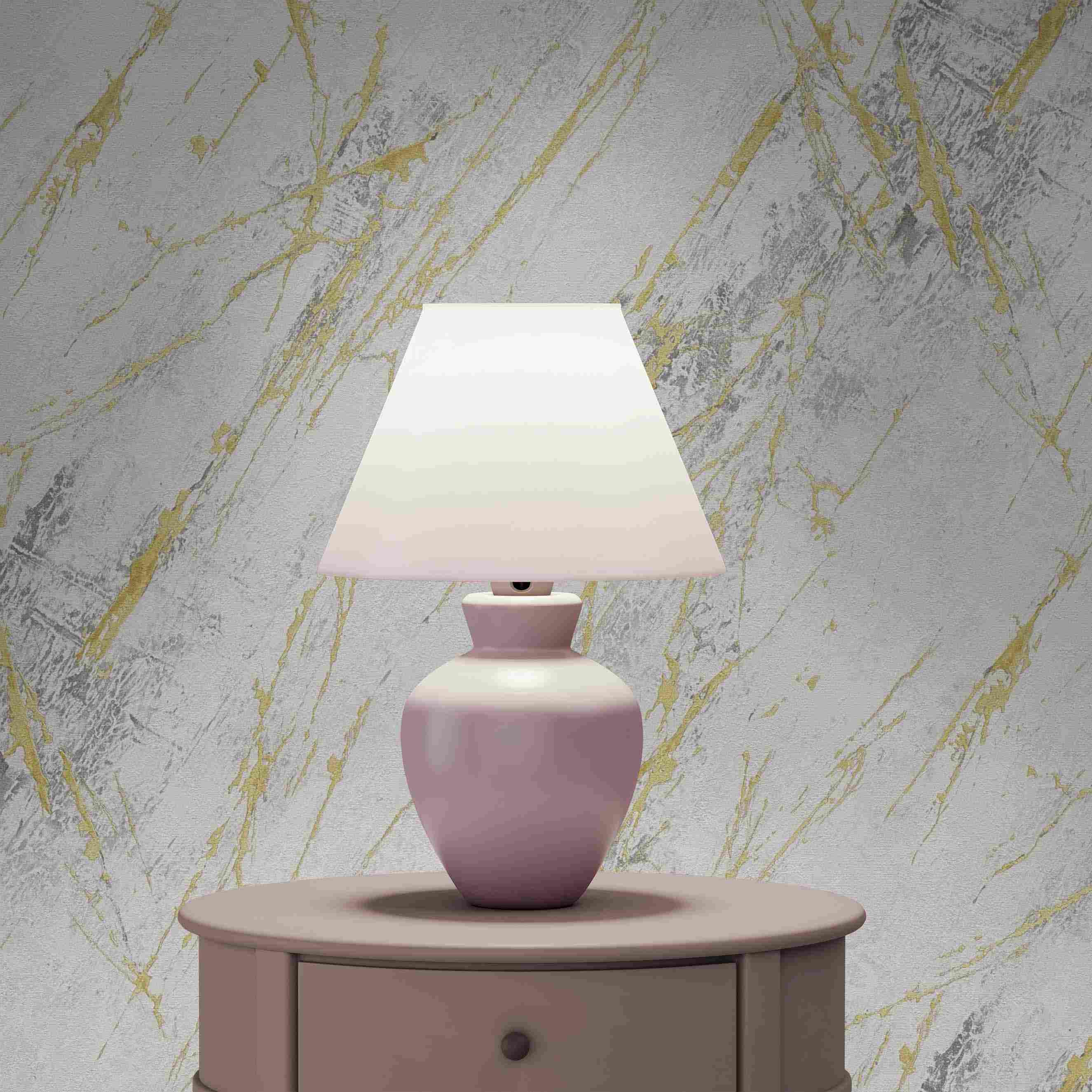 Tapete Rachele Marmor M1-No.4010 | Vlies | Weiß | Grau | Marmoroptik | Tadessi | 10.05 x 0.53 m