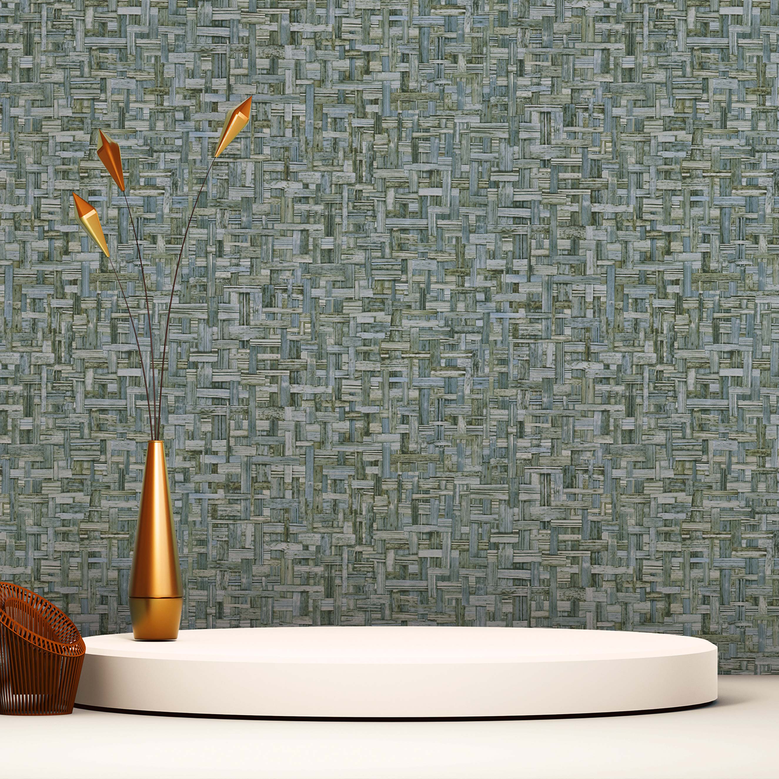 Tapete Holzoptik Mateo M1-No.1534 | Vliestapete | Blau | Holztapete | Struktur