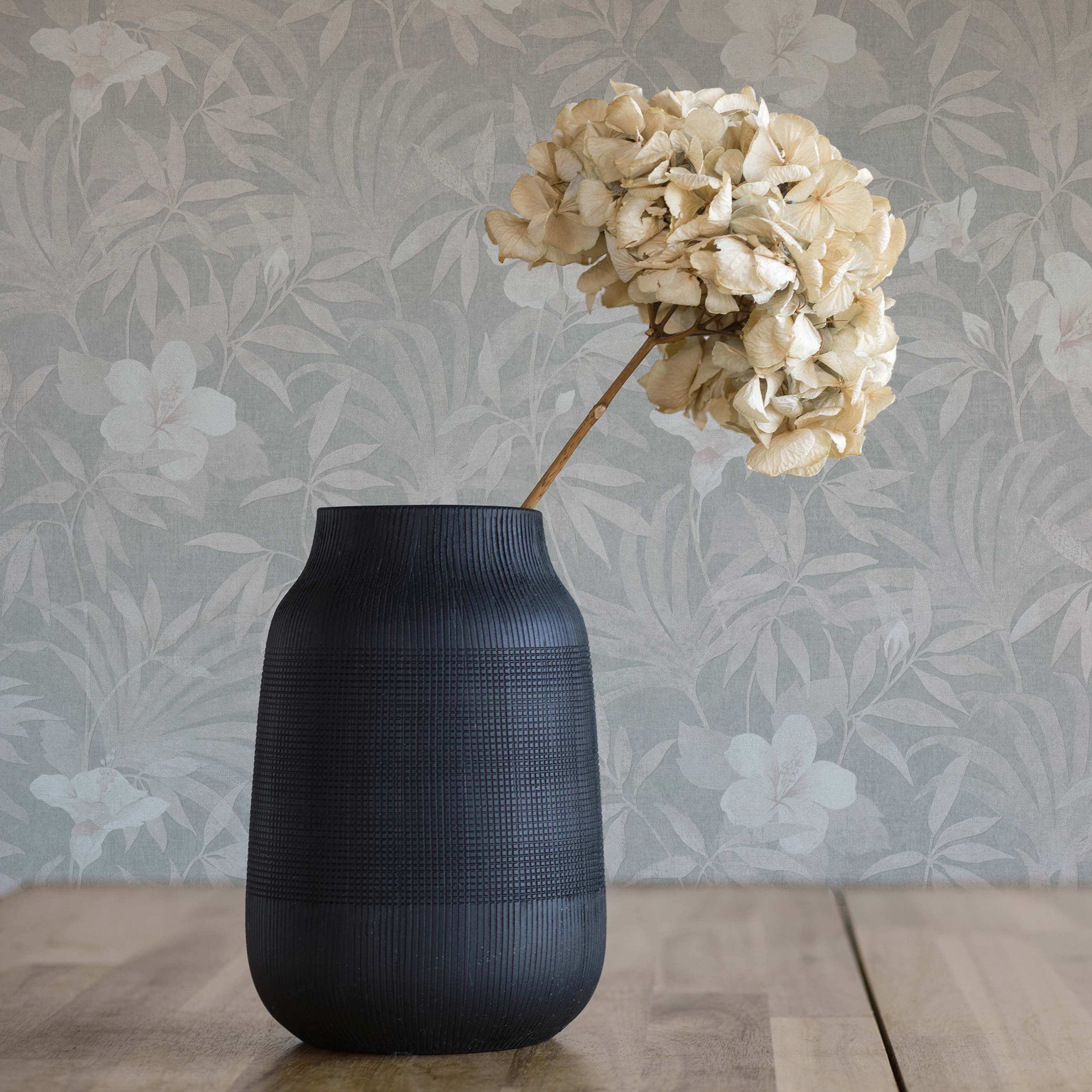 Tapete Blumen Valentin M1-No.693 | Vliestapete | Beige | Grau | Blumentapete | Floral