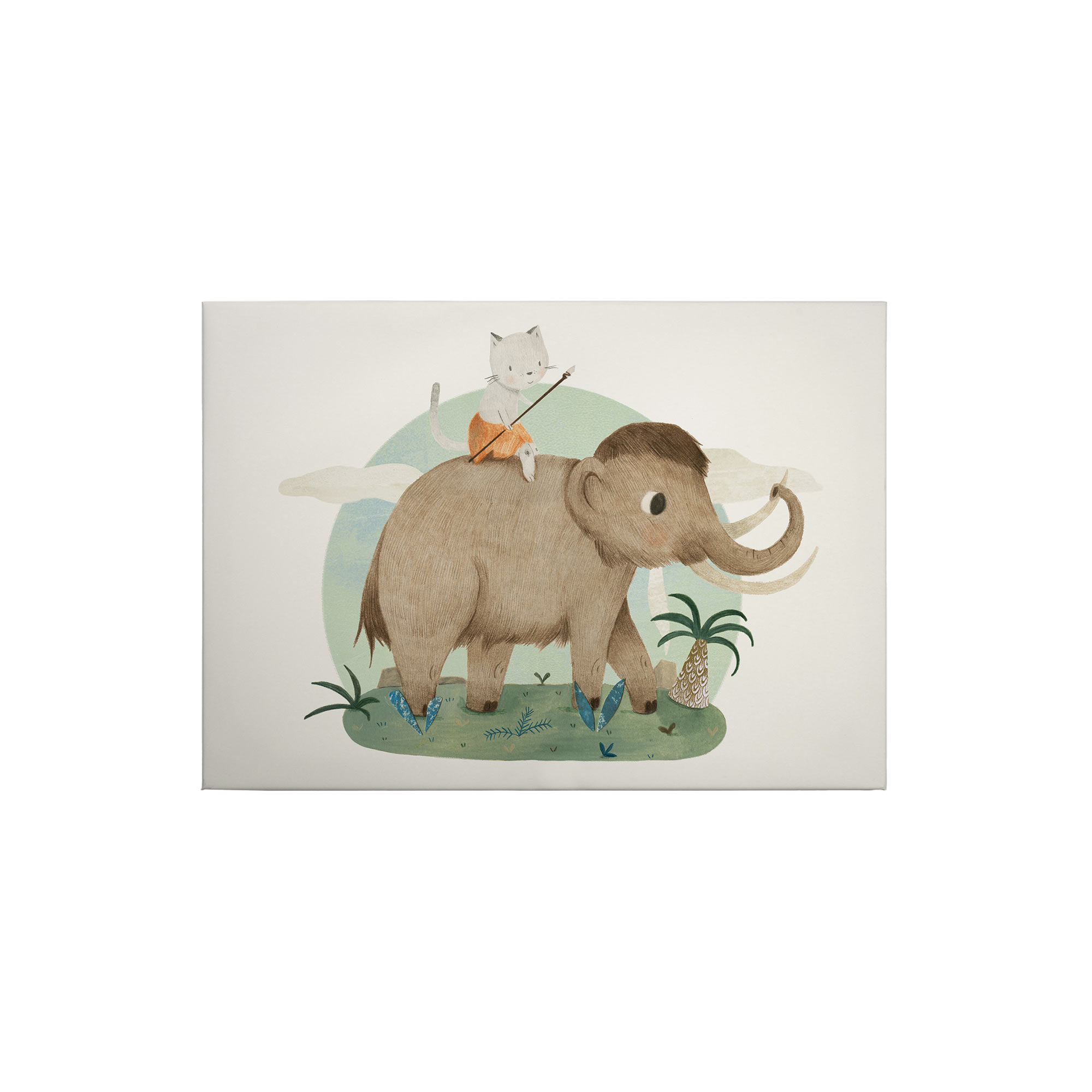 Tadessi Leinwandbild Tiere - 50 x 70 cm - M1-No.50343 - Keilrahmen in Braun Beige