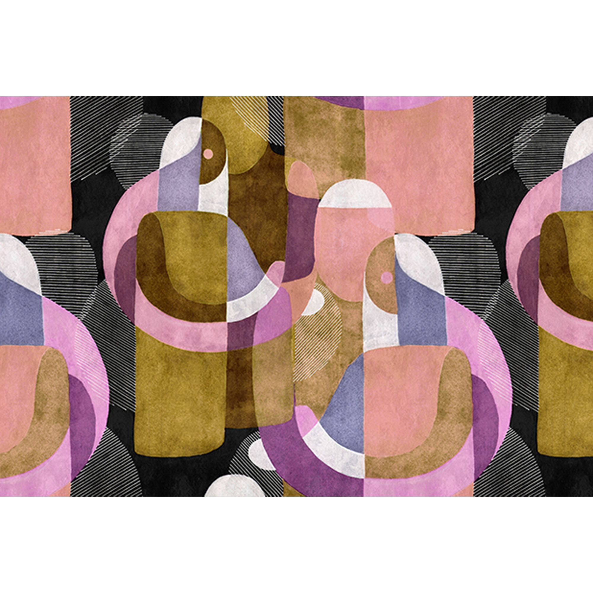 Tadessi Fototapete Modern M1-No.61323 Digitaldruck Tapete Gelb Lila - Abstrakt