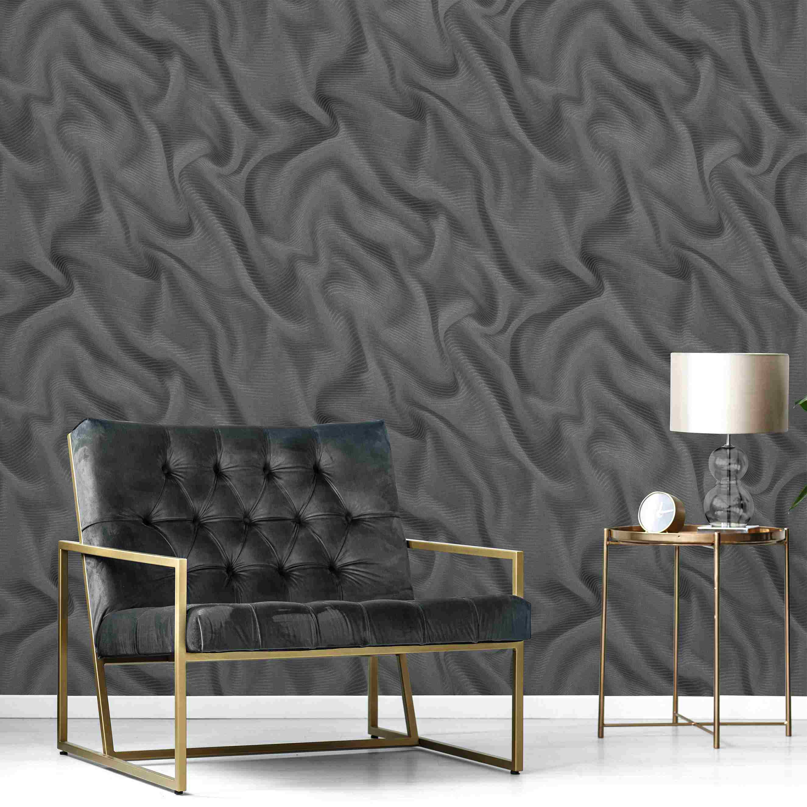 Erismann Elle Decoration 2 | 1019515 | Vliestapete Streifen | 0.53 m x 10.05 m | Schwarz