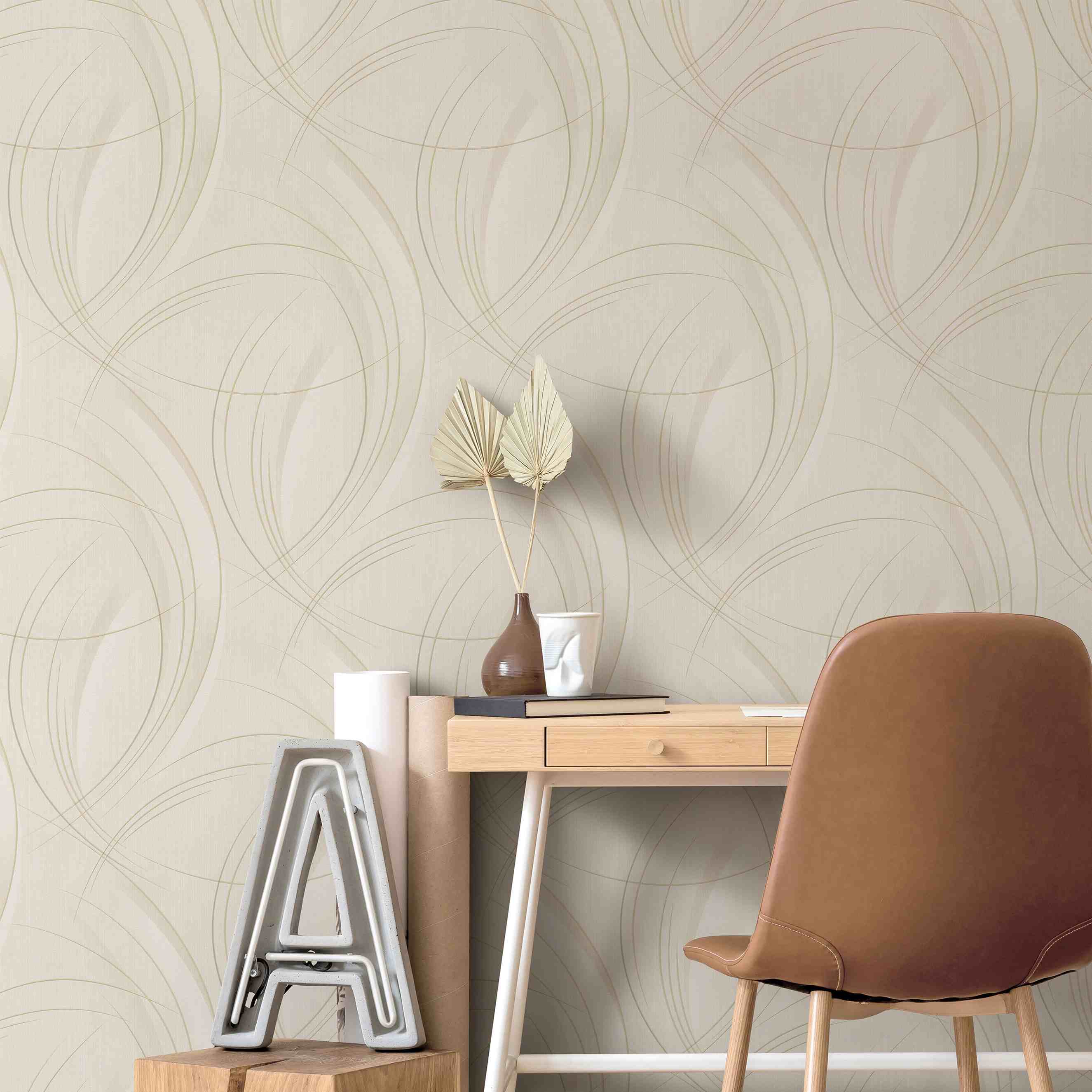 Erismann Fashion for Walls 3 | 1021837 | Vliestapete 3D Optik | 0.53 m x 10.05 m | Taupe