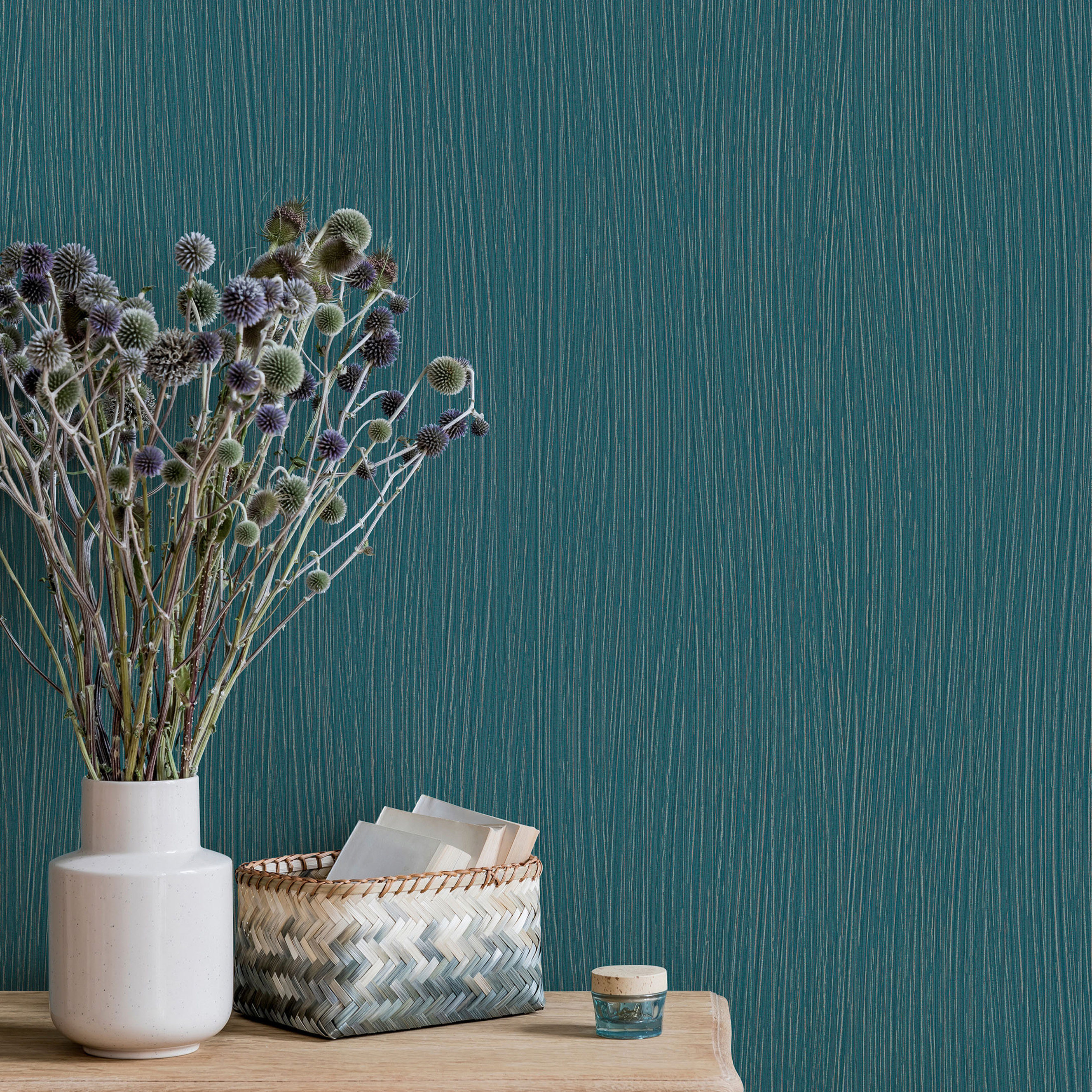 Erismann Fashion for Walls 3 | 1002819 | Vliestapete Einfarbig | 0.53 m x 10.05 m | Türkis