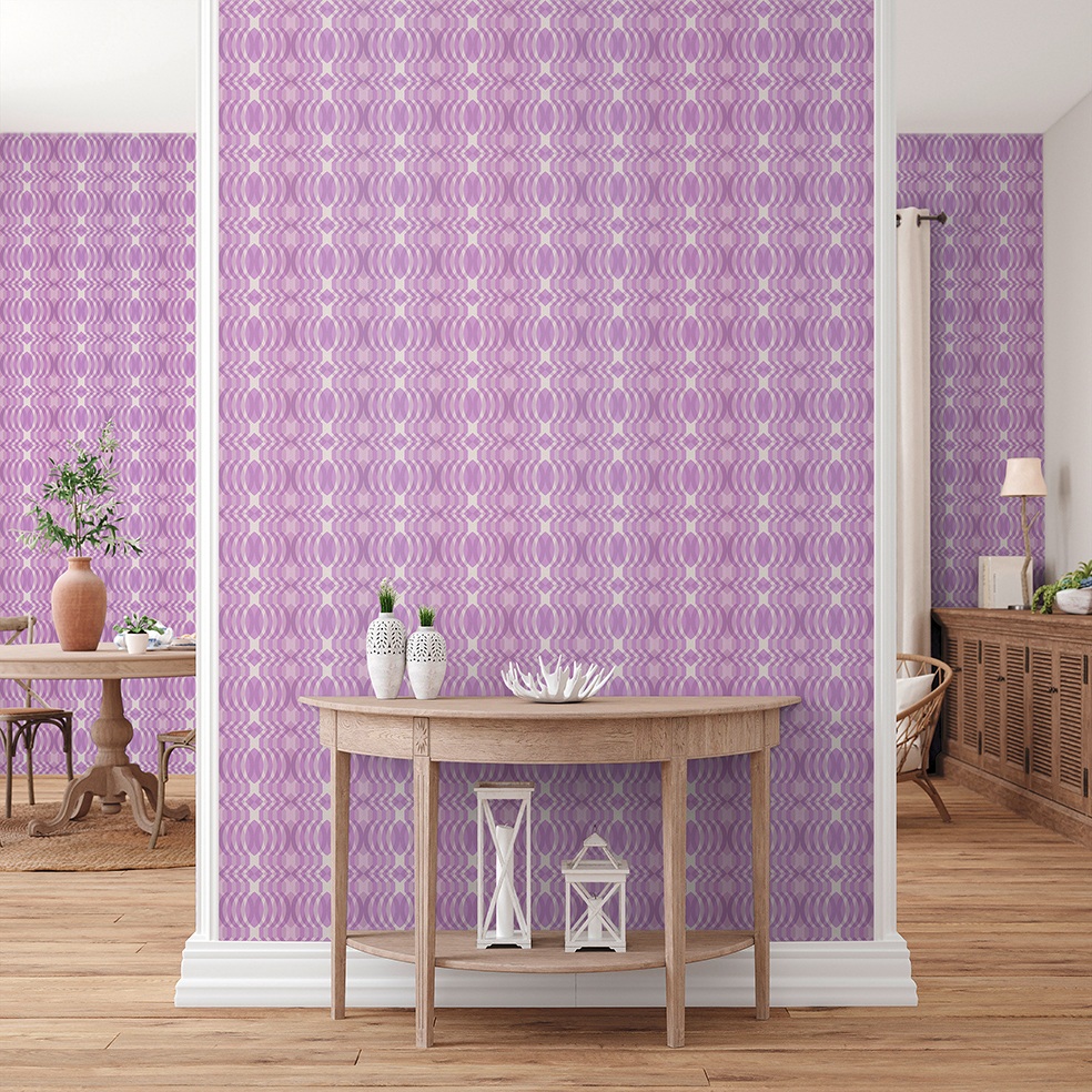 Tapete Mauro Grafik M1-No.10920 Vlies Lila Creme Tadessi 8.50 m x 0.53 m