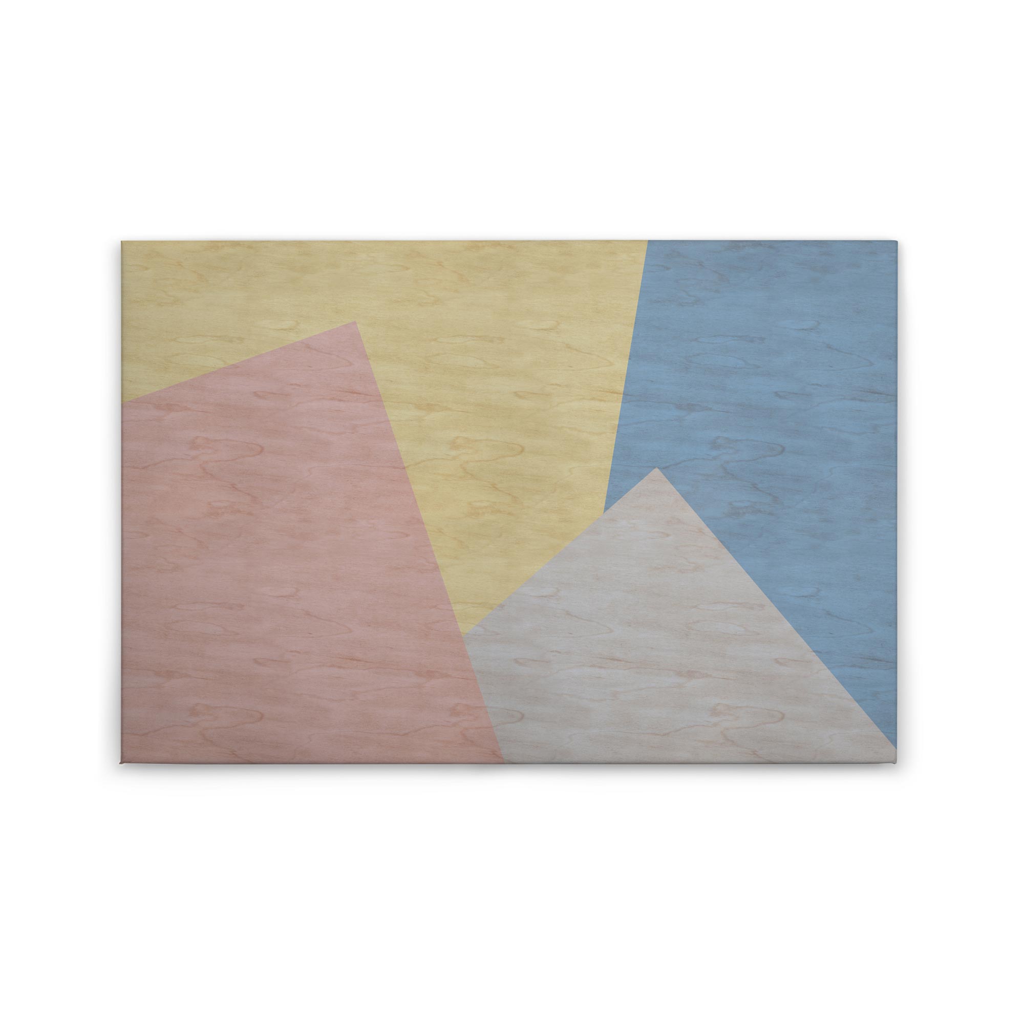 Leinwandbild Geometrisch M1-No.50253 | Wandbild 60 x 90 cm | Abstrakt Bunt Blau Keilrahmen