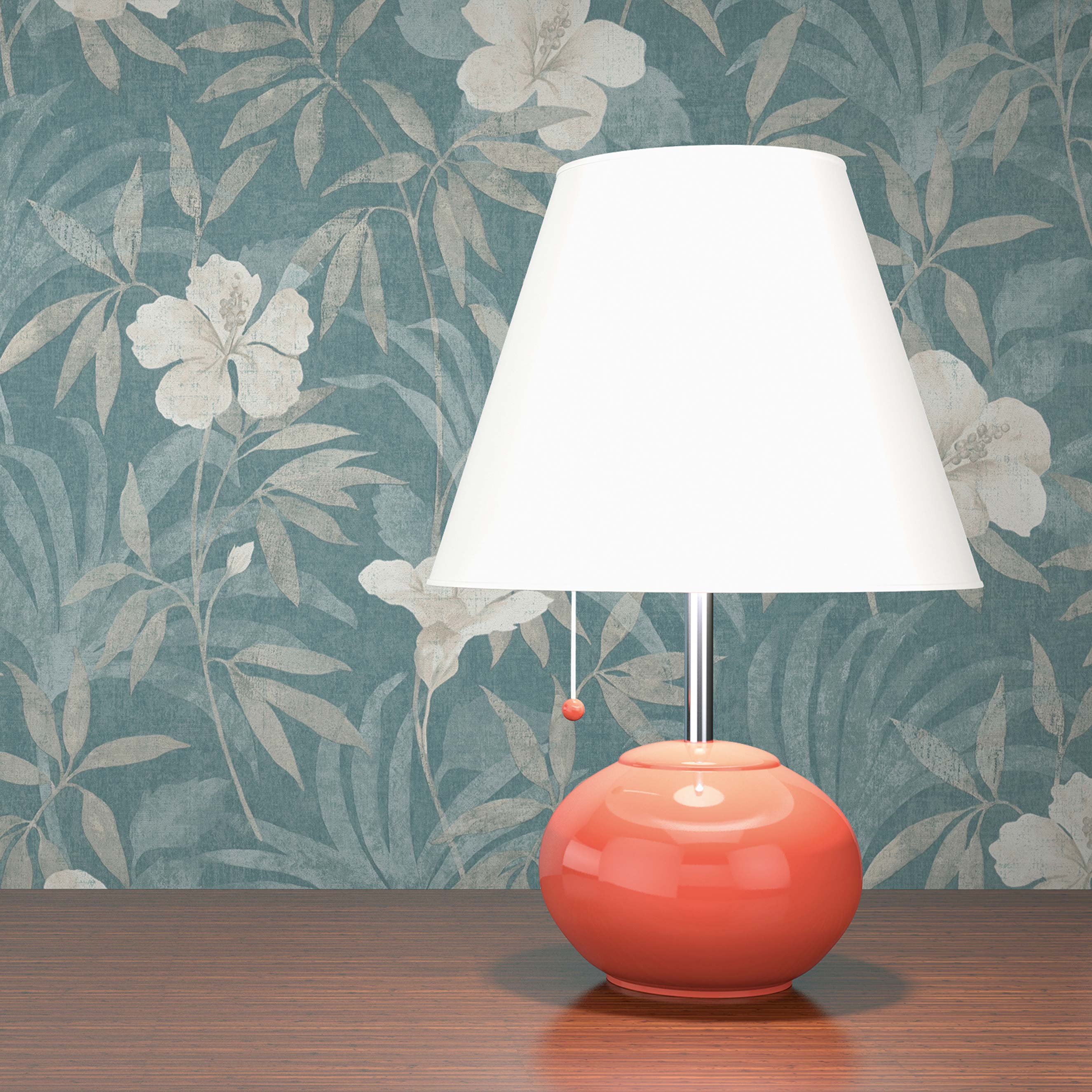 Tapete Blumen Mario M1-No.694 | Vliestapete | Beige | Blau | Blumentapete | Floral