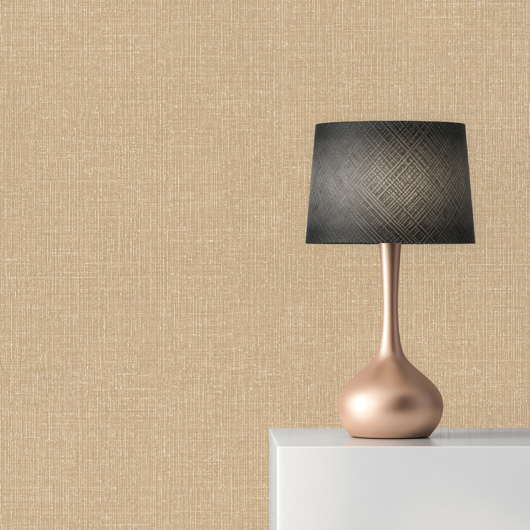 Tapete Uni M1-No.1920 | Vliestapete | Beige | Tapete Einfarbig | Unitapete