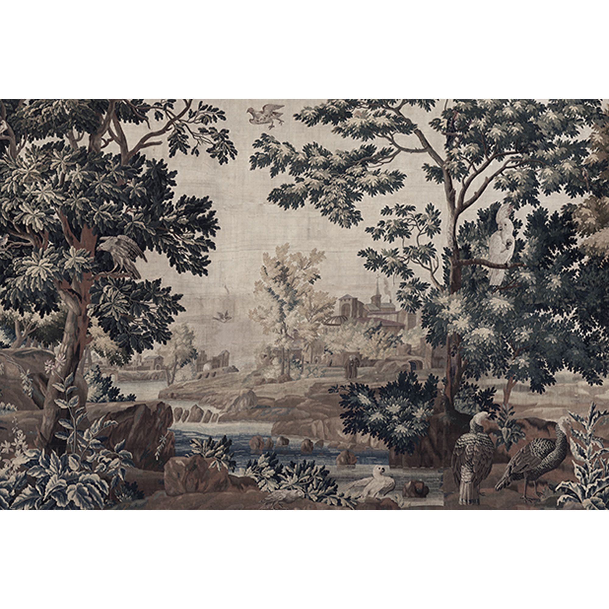 Fototapete Landschaft M1-No.61226 | Digitaldruck | Blau | Braun | Wald | Baum