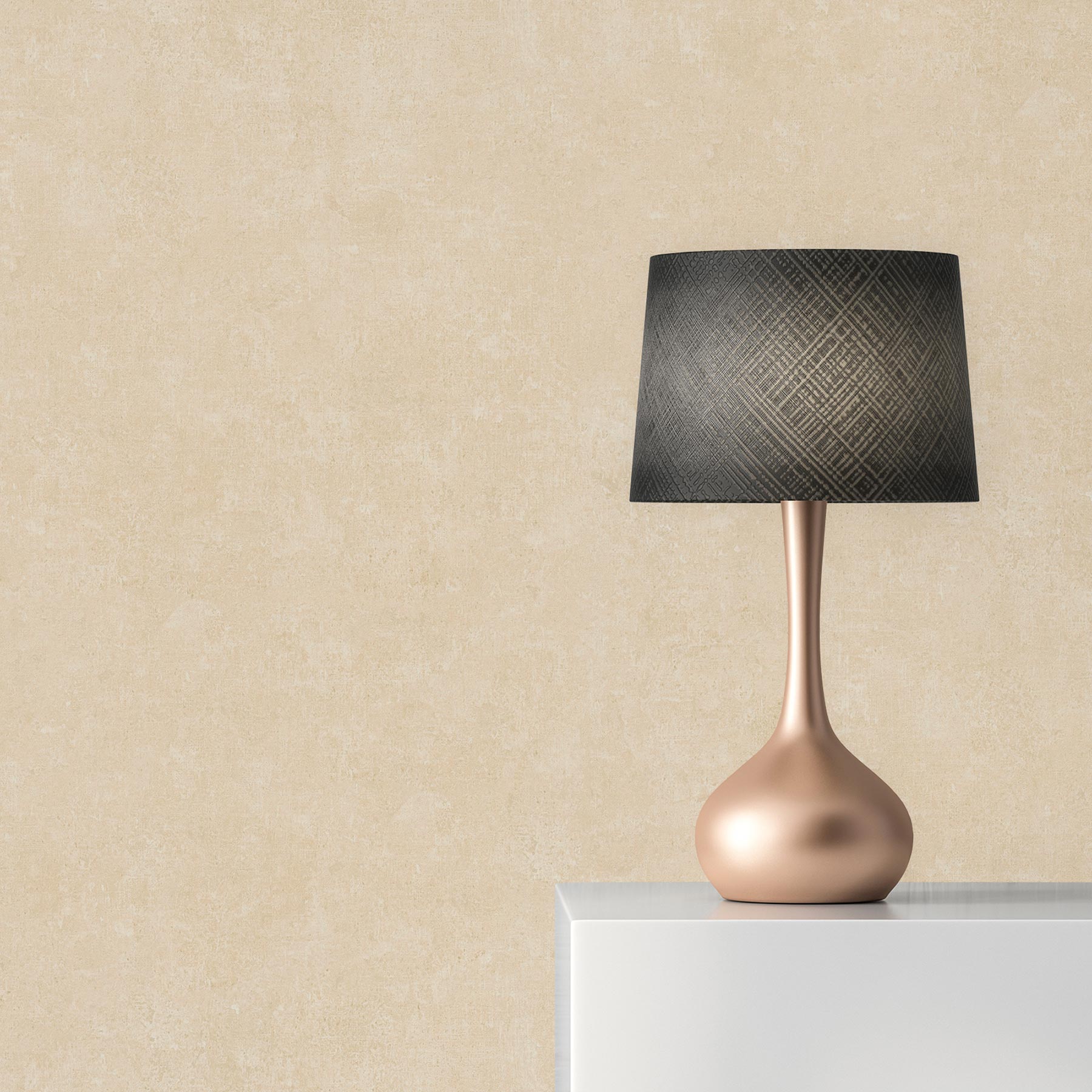 Tapete Uni M1-No.1882 | Vliestapete | Beige | Tapete Einfarbig | Unitapete